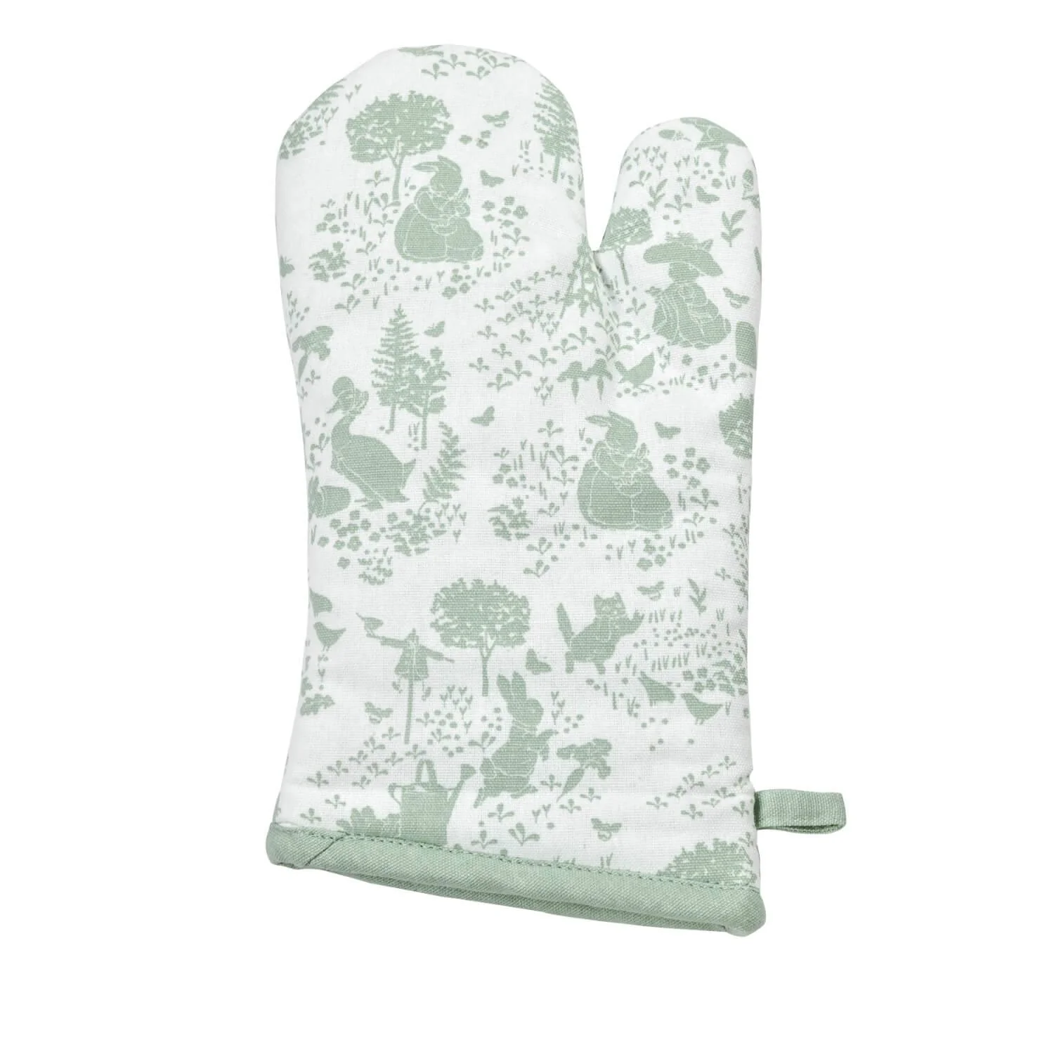 Peter Rabbit Classic Pattern Single Oven Glove - Green