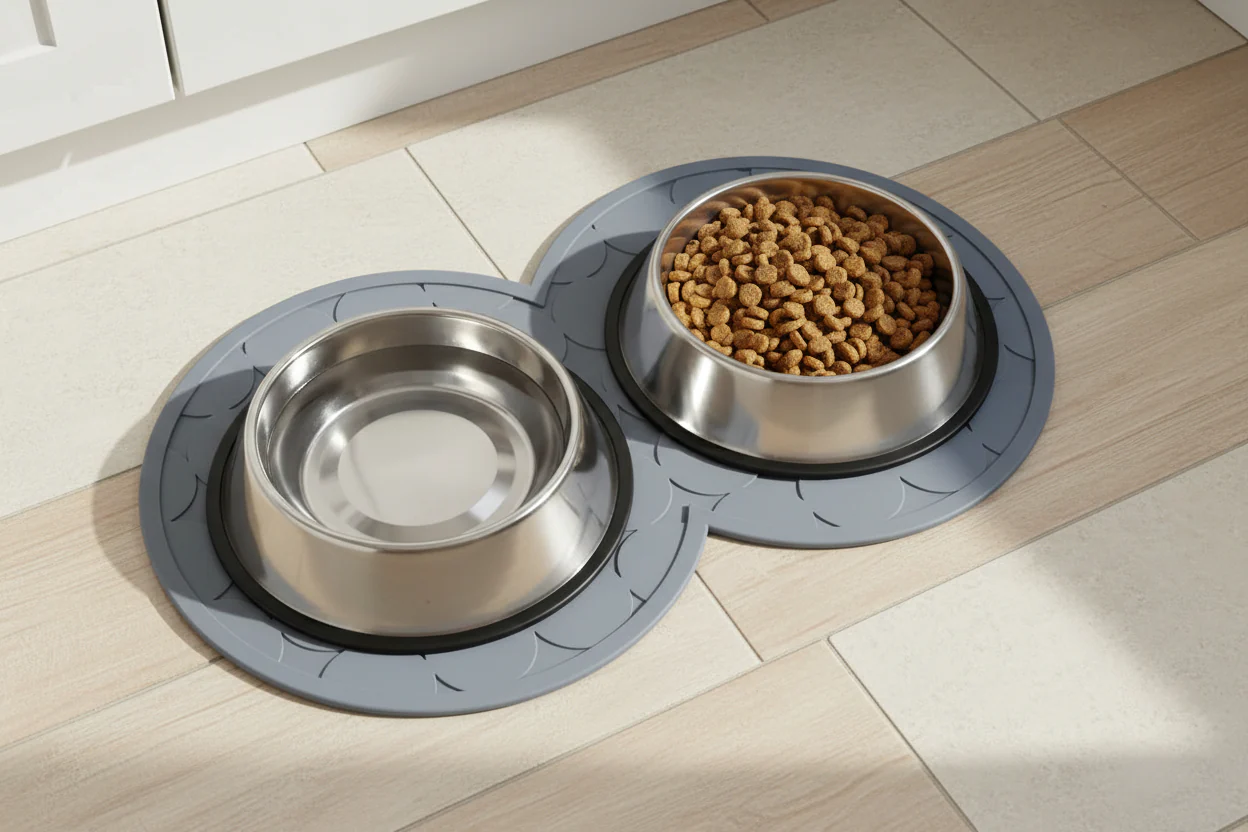 Petface Rubber Pet Placemet - Grey - Image 2