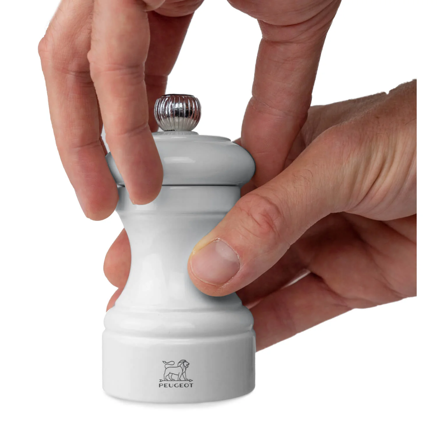 Peugeot Bistro 10cm Pepper Mill -  Pearl Grey - Image 5