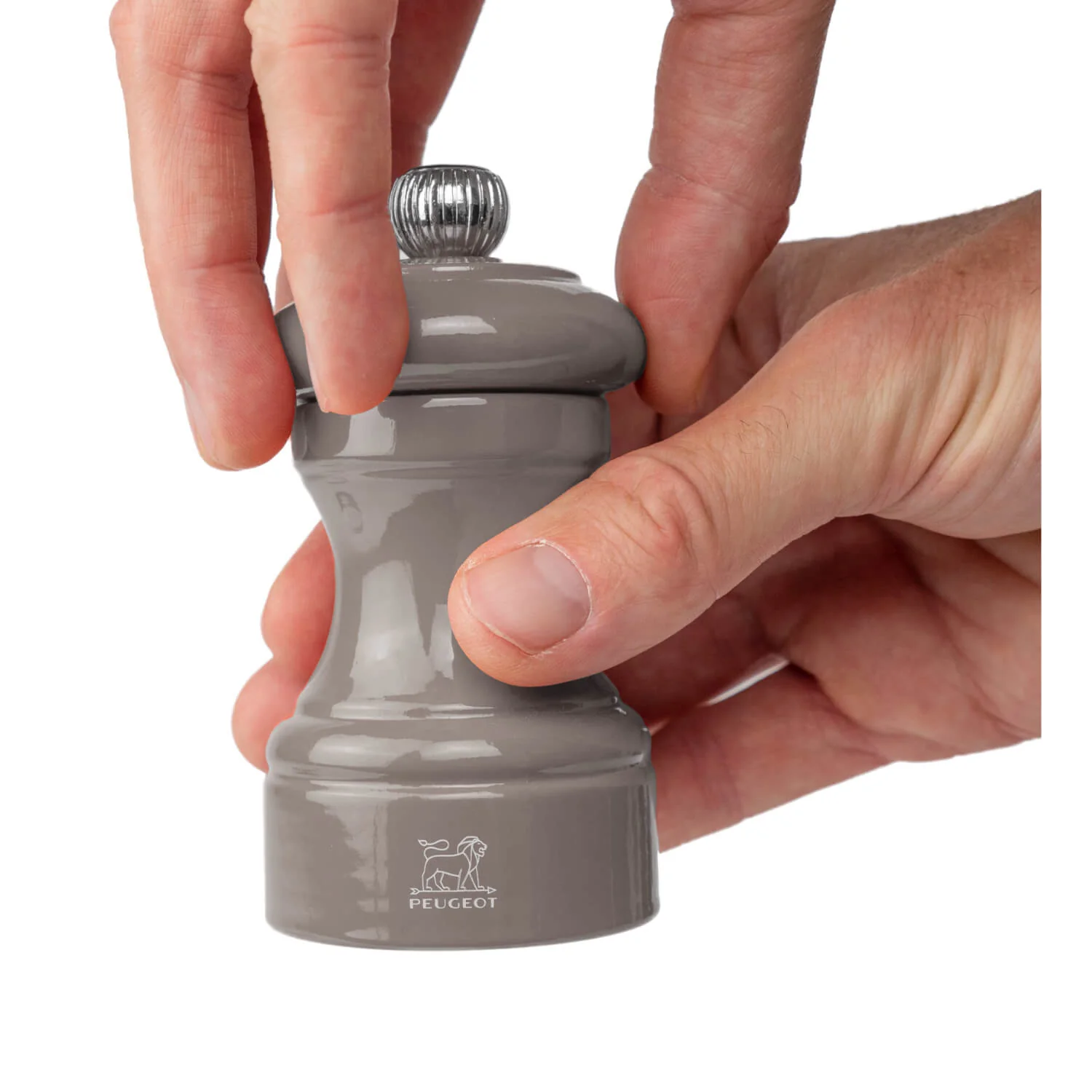 Peugeot Bistro 10cm Salt Mill - Taupe Grey - Image 5