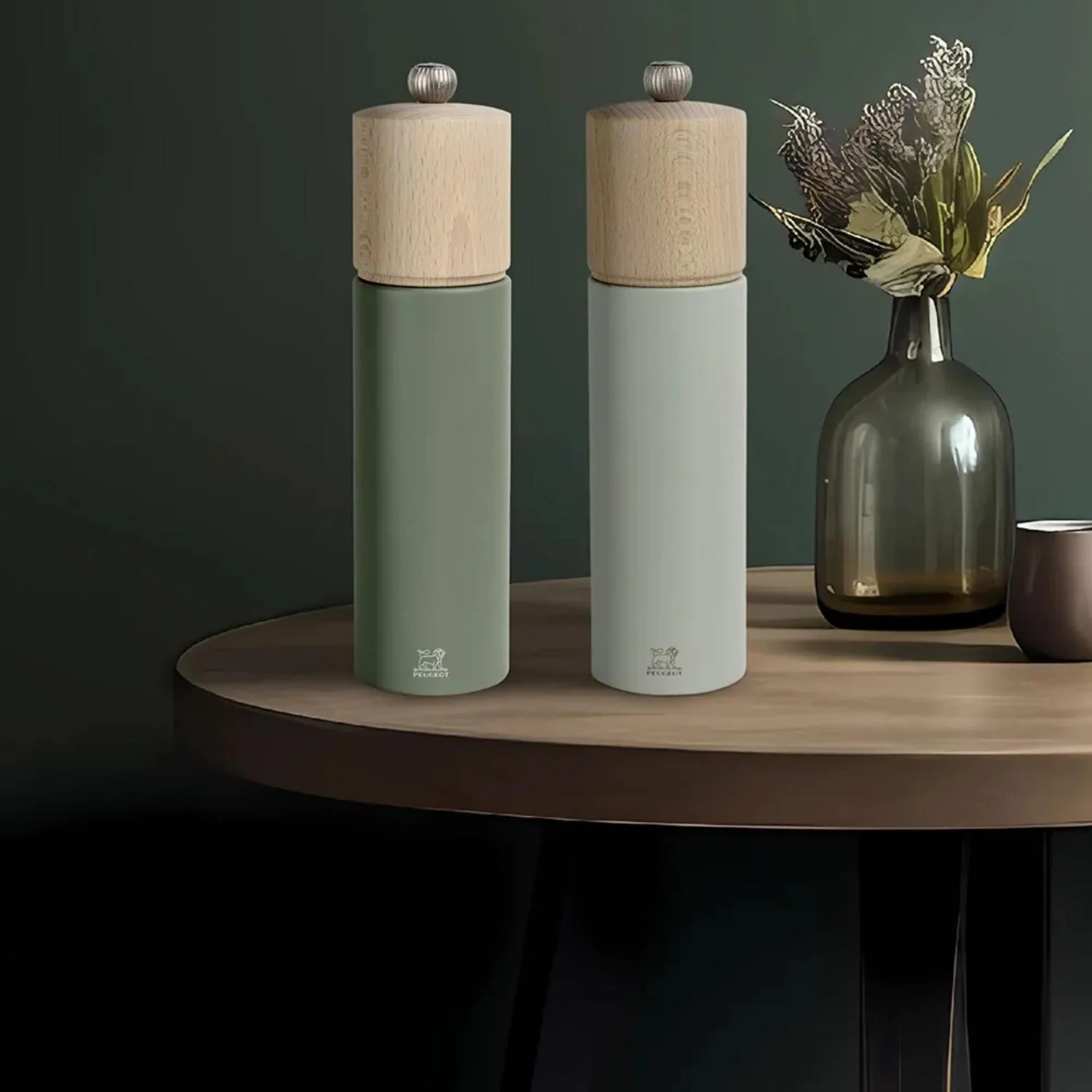 Peugeot Boreal 21cm Beech Pepper Mill - Fern Green - Image 7