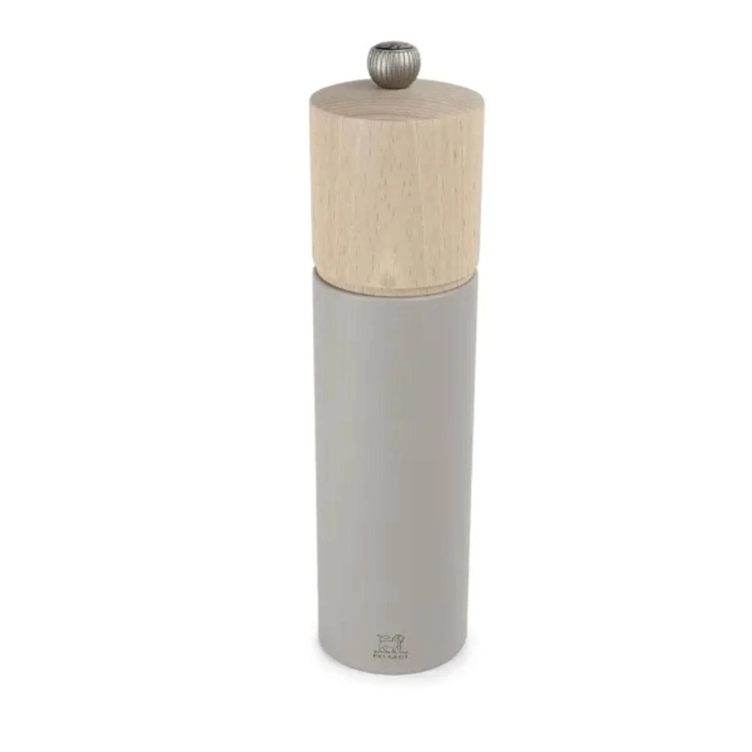 Peugeot Boreal 21cm Beech Salt Mill - Pebble Grey
