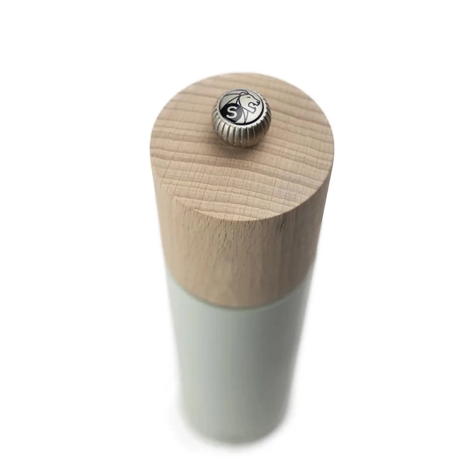 Peugeot Boreal 21cm Beech Salt Mill - Sage Green - Image 2