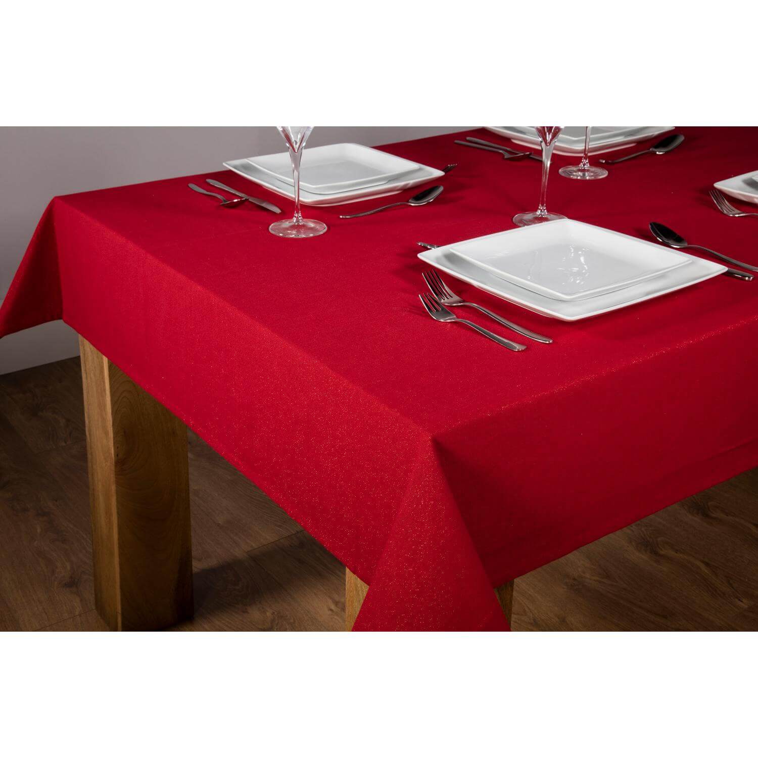 Premier Christmas 1.3 Metre Tablecloth - Red Glitter - Image 3