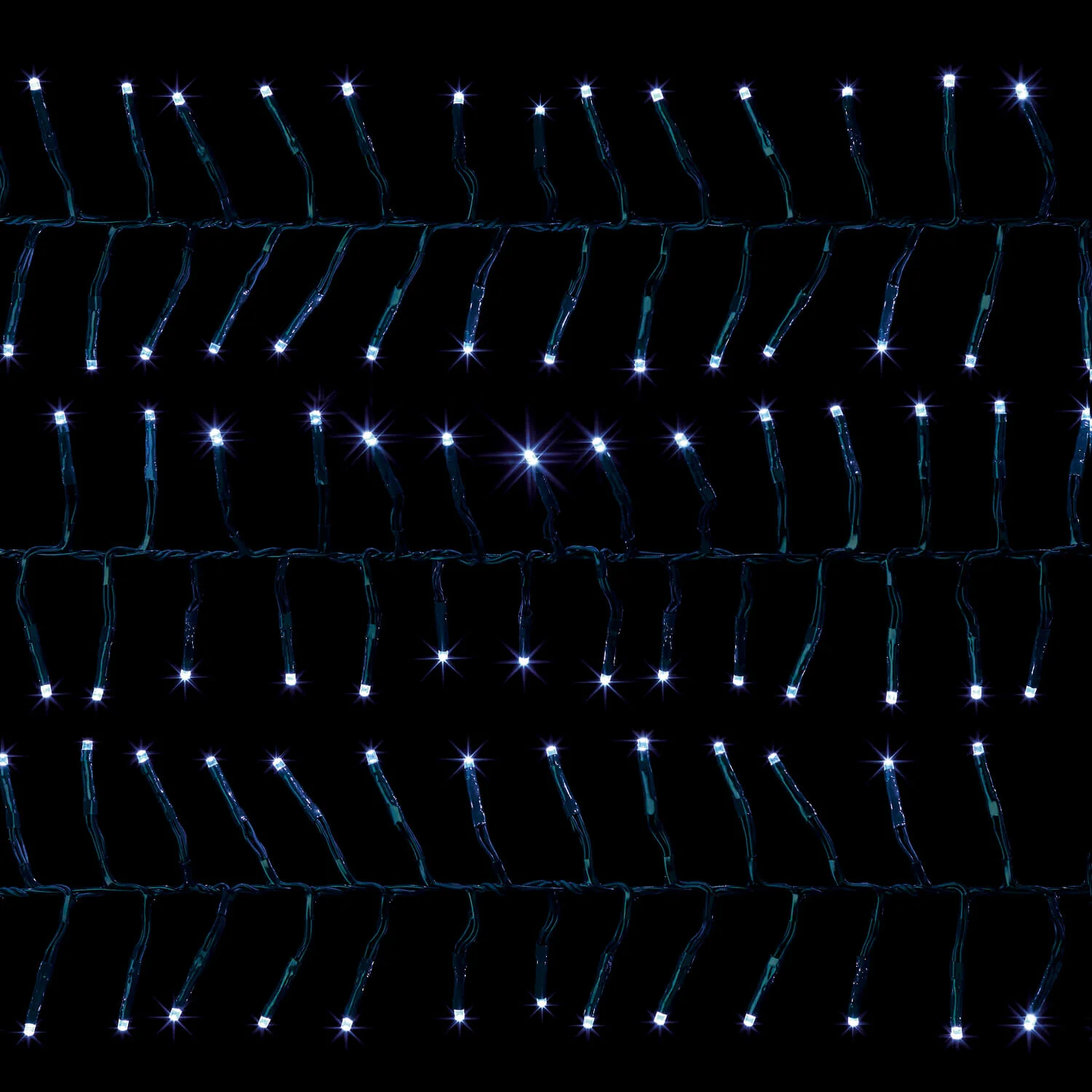 Premier Christmas Cluster Brights 18.5 Metre 1440 LED Multi Action Lights With Timer - White - Image 2