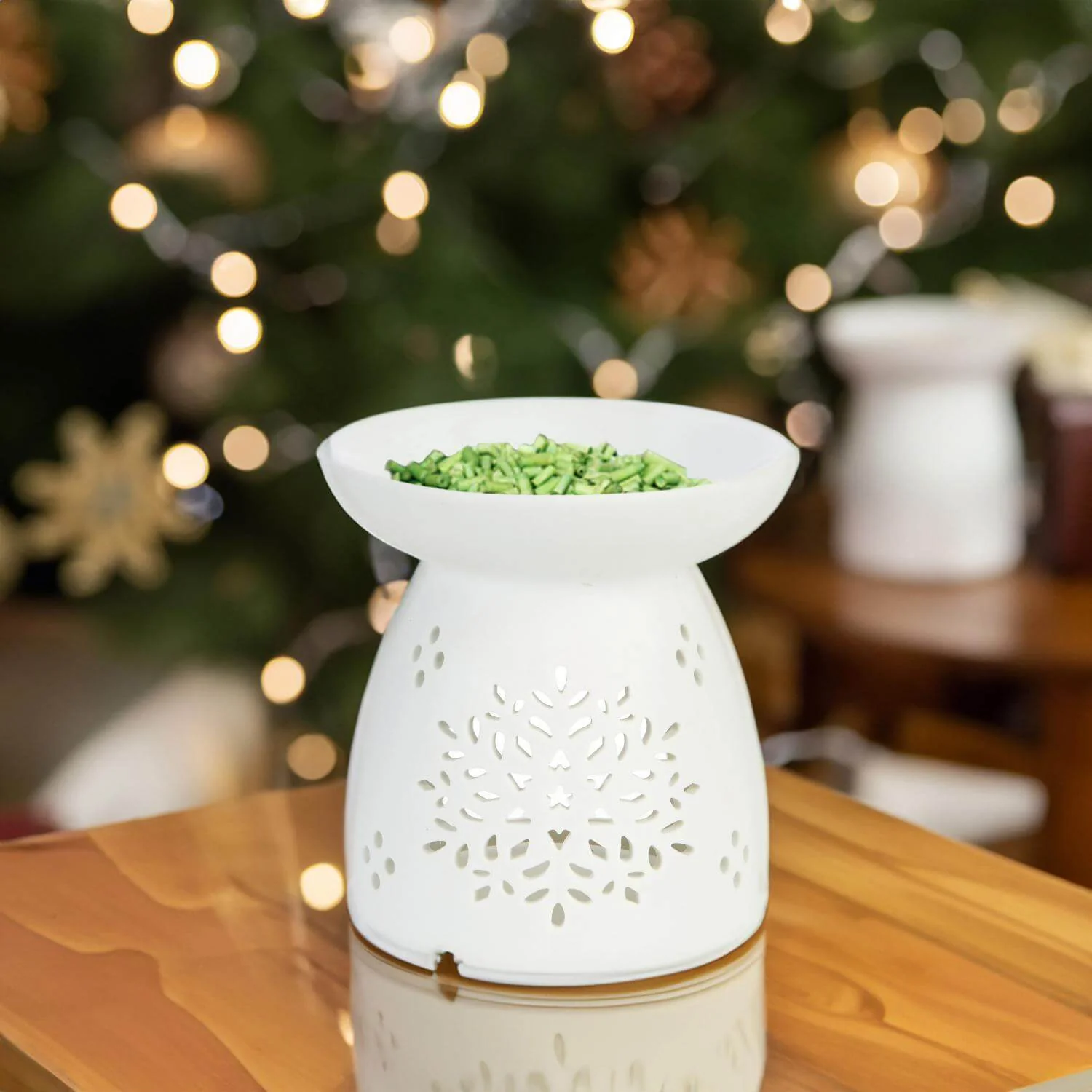 Premier Christmas Wax Melt Burner - White - Image 4
