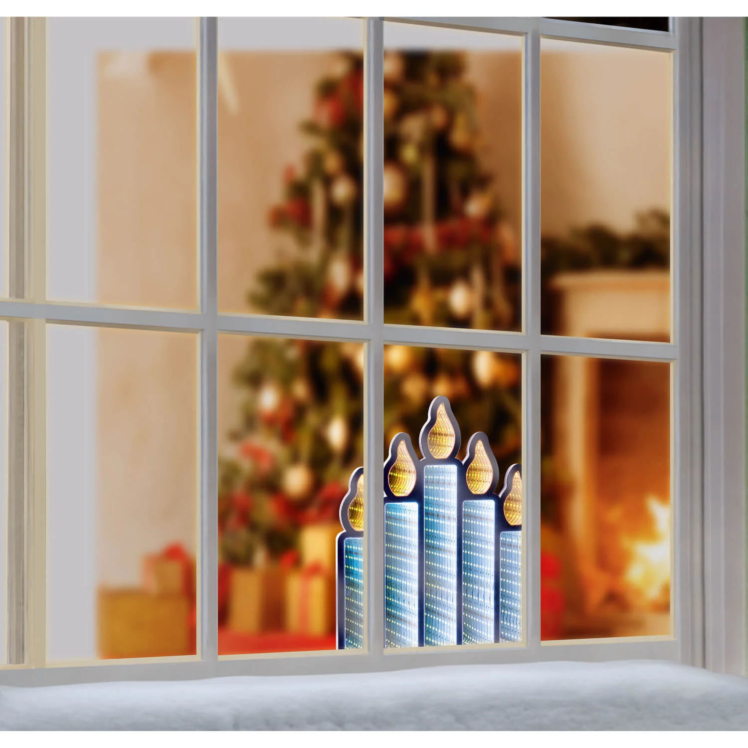 Premier Flickering Candlebridge LED Infinity Mirror - 40cm - Image 4