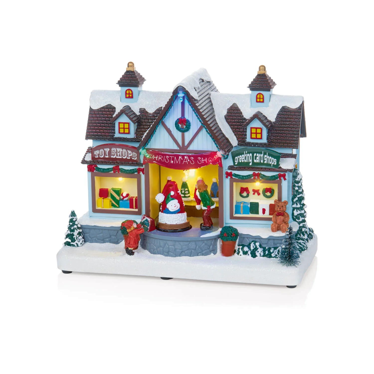 Premier Lit 25cm LED Christmas Shop Front - Assorted - Image 2