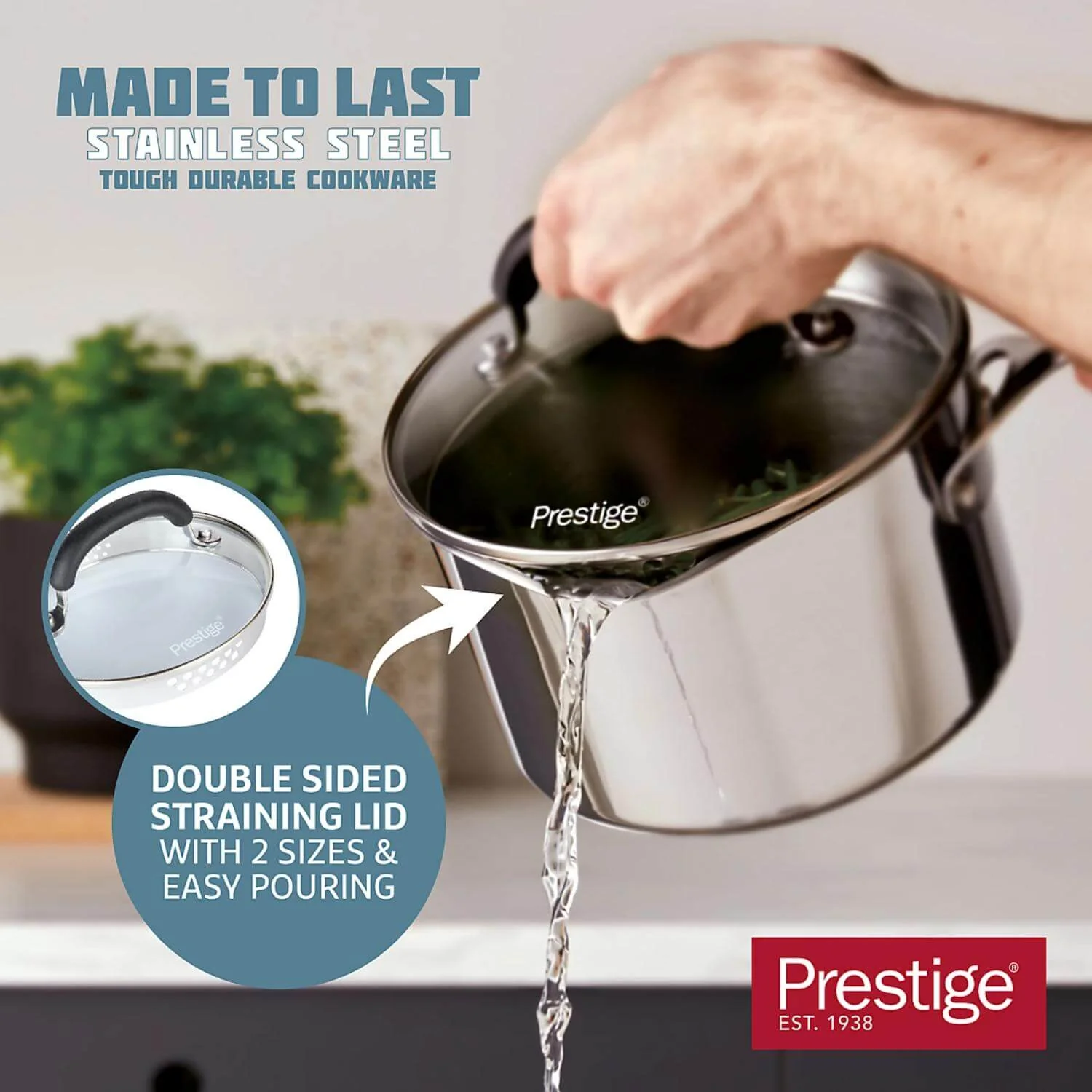 Prestige Made To Last 5-Piece Stainless Steel Cookware Set - Image 2