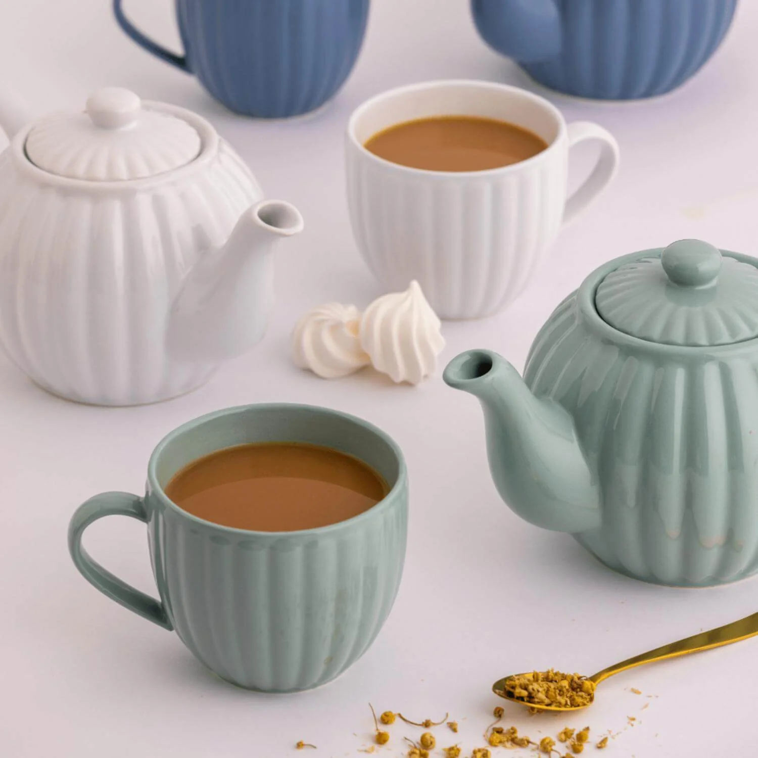 Price & Kensington Luxe 460ml Oversized Mug - Duck Egg - Image 2