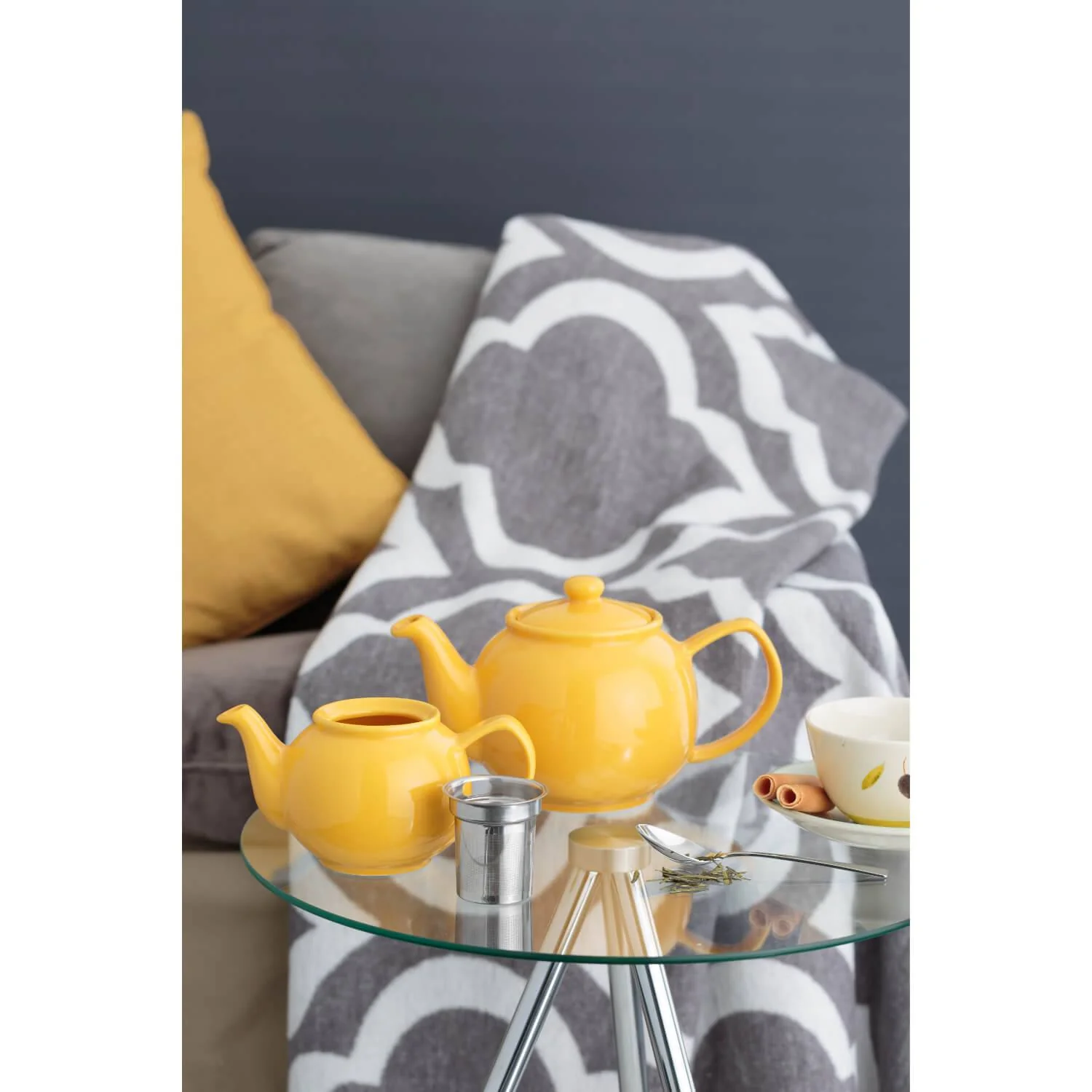 Price & Kensington Stoneware 2 Cup Teapot - Mustard - Image 2