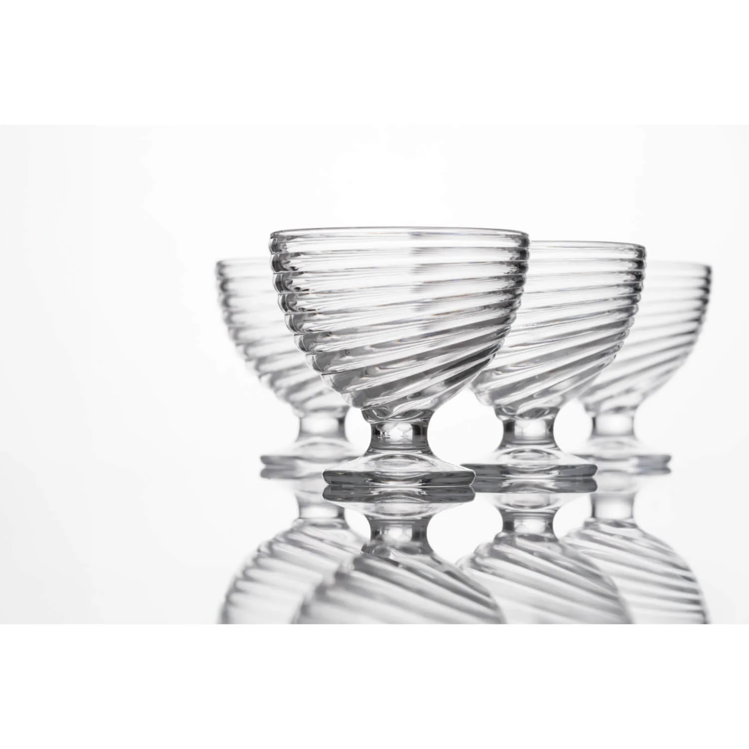 Ravenhead Essentials Swirl Sundae Dishes - Set of 4 - Image 5