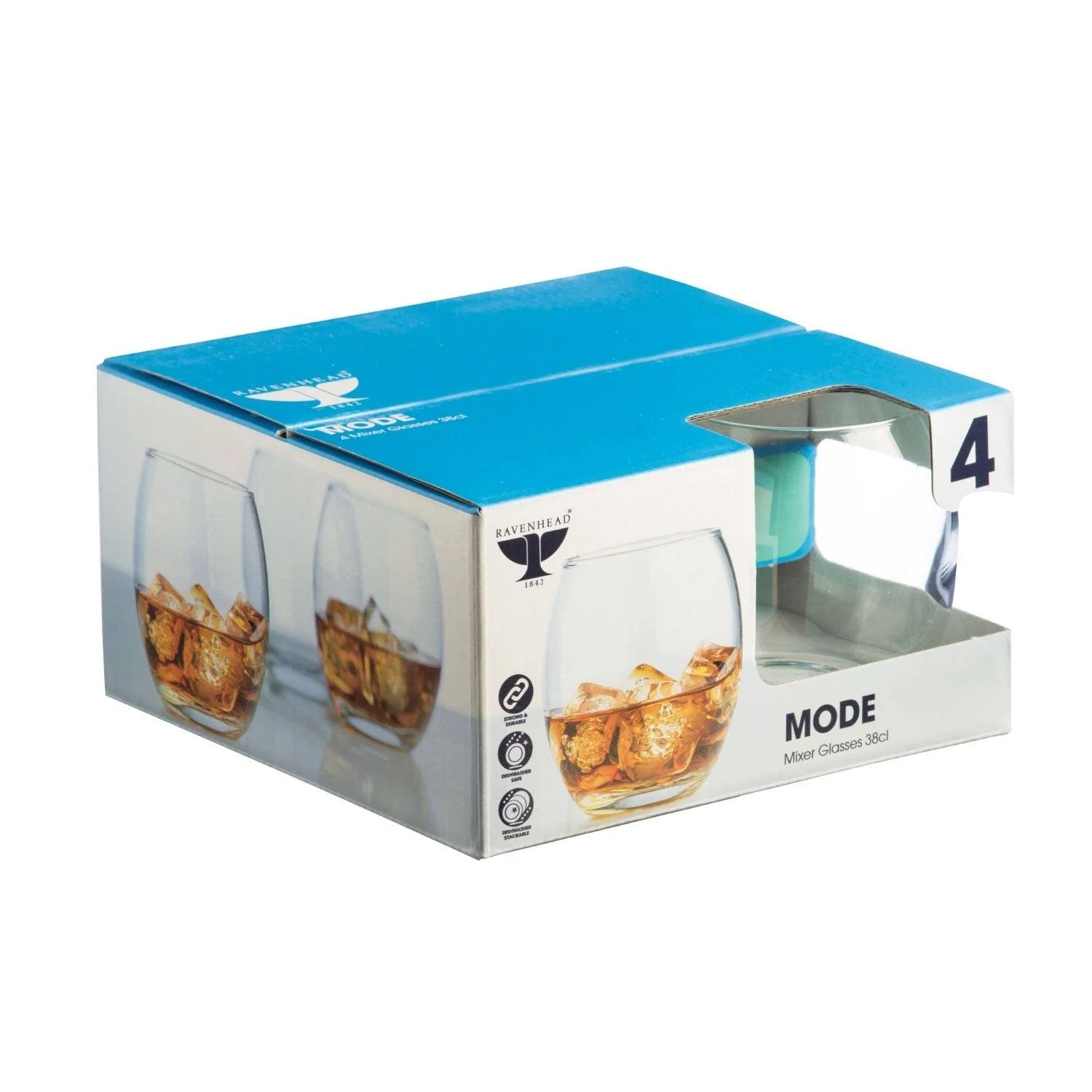 Ravenhead Mode 4 Piece Mixer Glass Set - Image 3