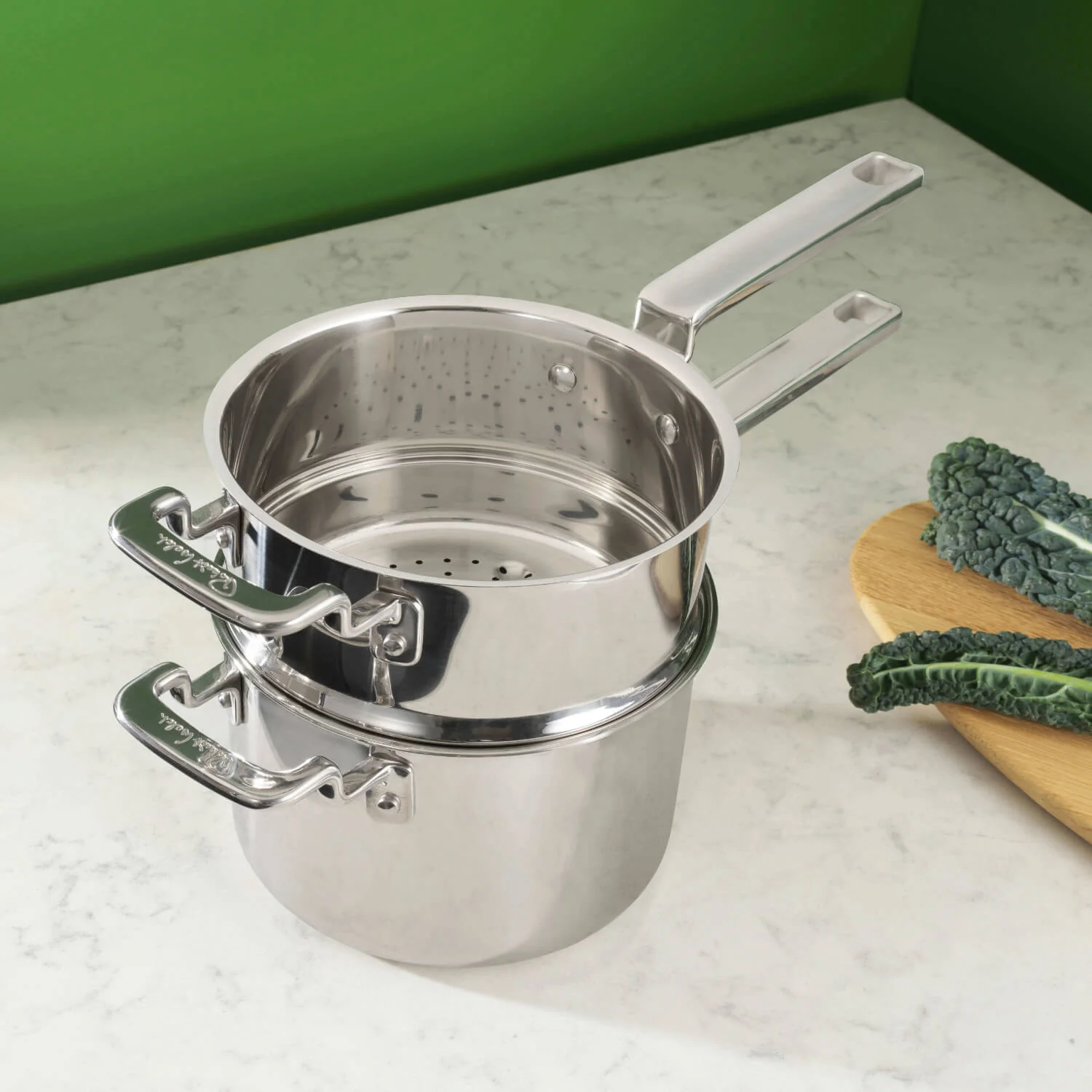Robert Welch 316 Series Stainless Steel Cookware 18cm 2-Piece Steamer Set - Image 4