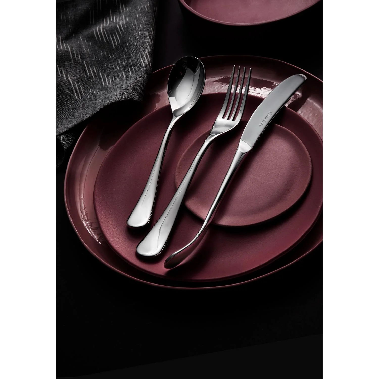 Robert Welch Ashbury Bright Stainless Steel Cutlery Set - 56 Piece - Image 9