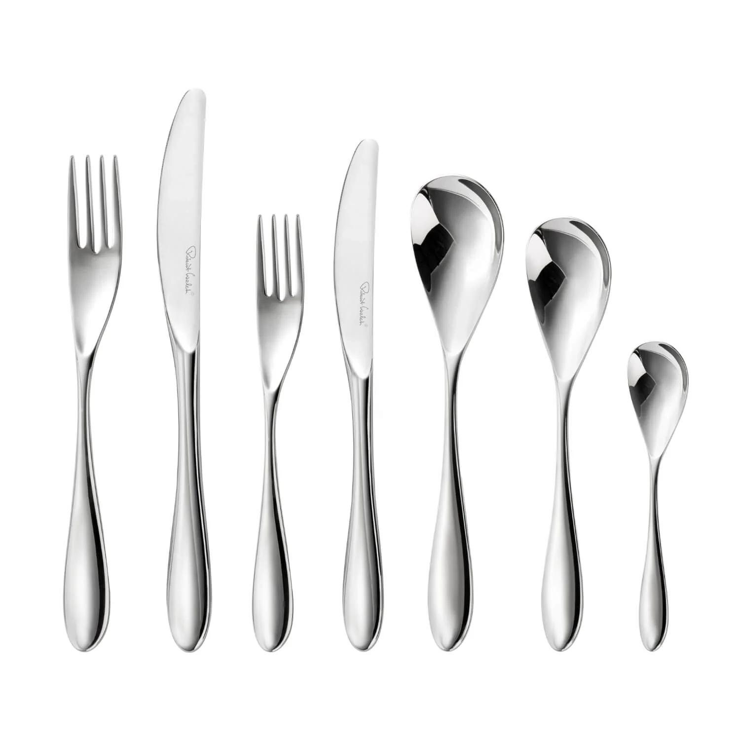 Robert Welch Bourton Bright Stainless Steel Cutlery Set - 56 Piece