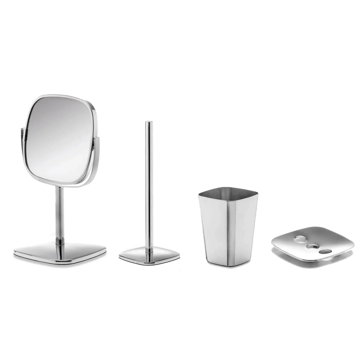 Robert Welch Burford Collection 4 Piece Bathroom Set - Polished Steel