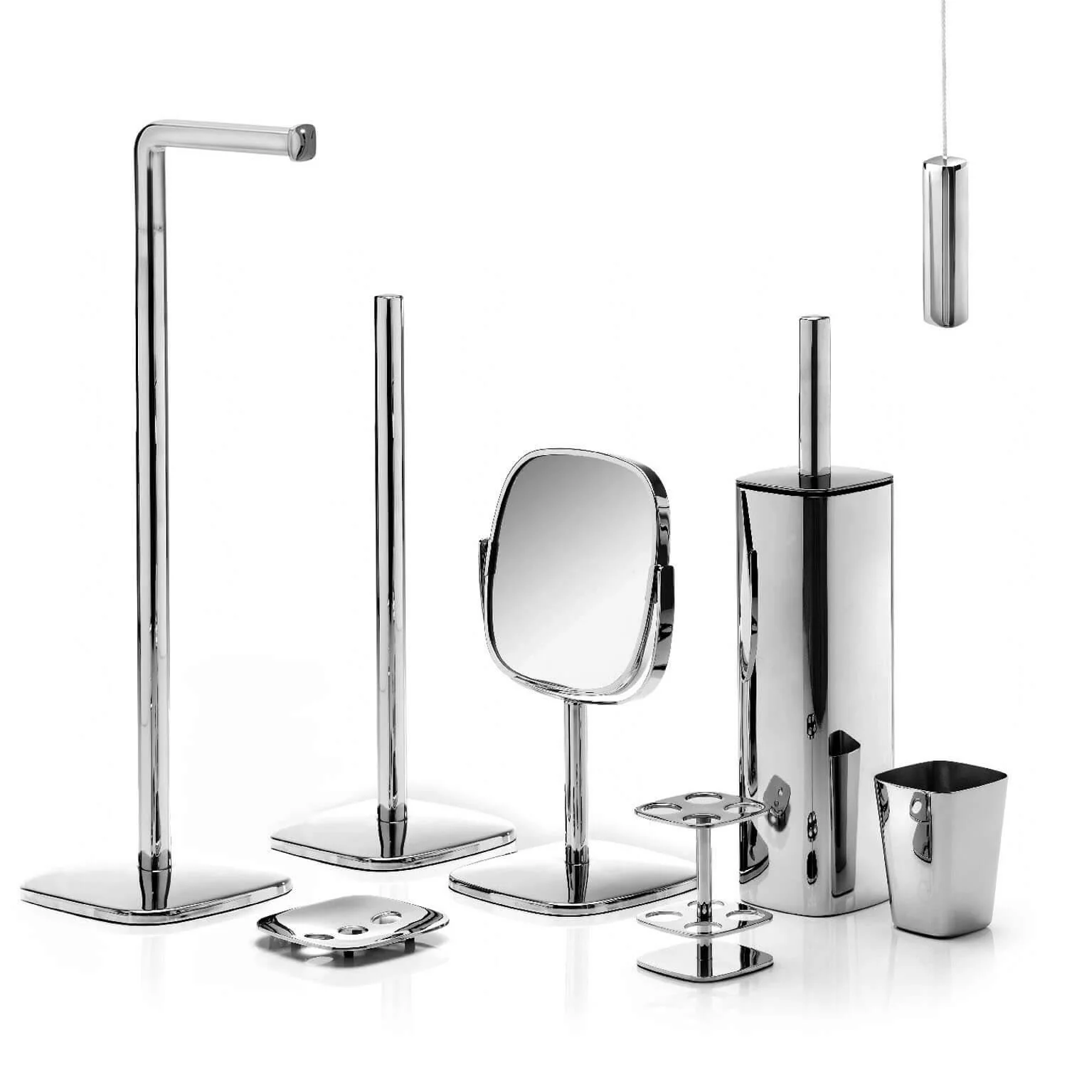 Robert Welch Burford Collection 4 Piece Bathroom Set - Polished Steel - Image 12