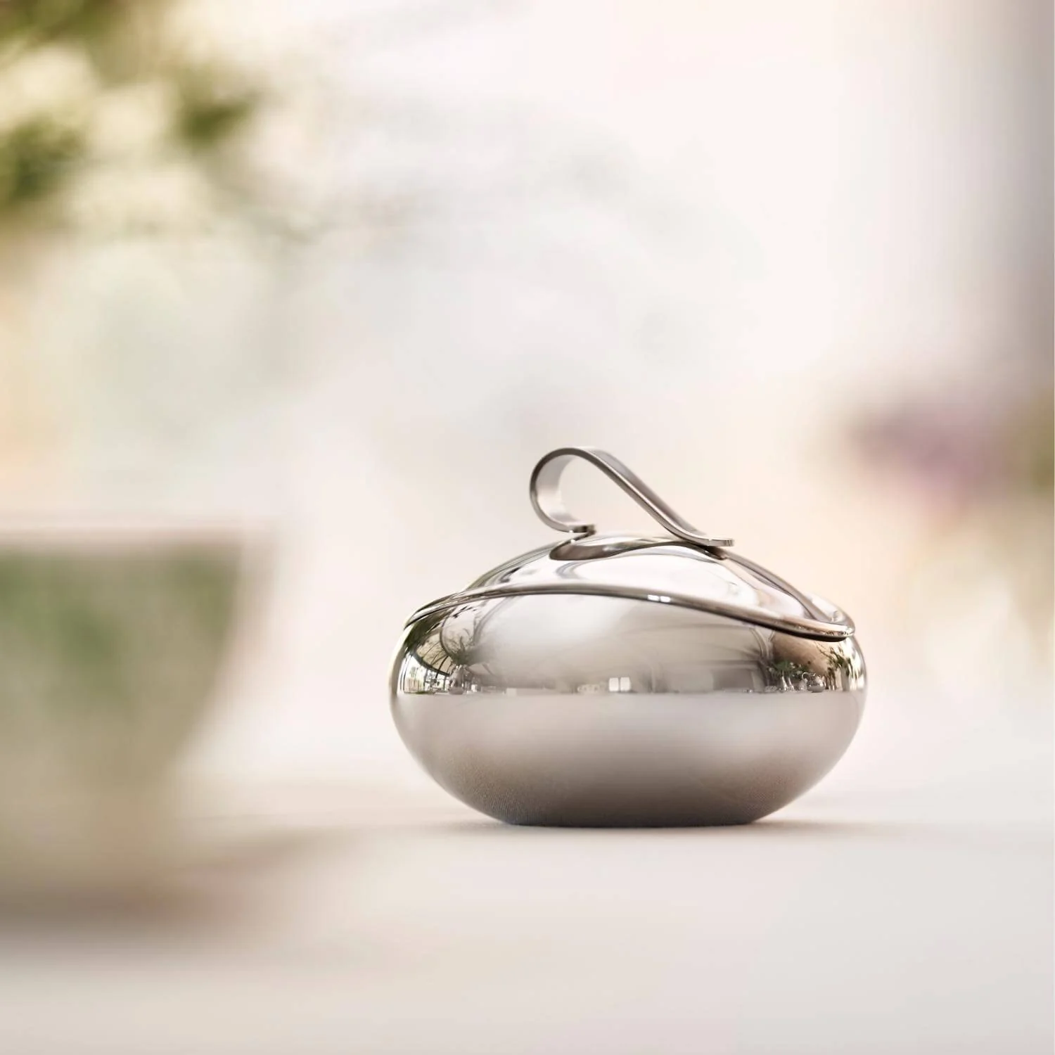 Robert Welch Drift 18|10 Mirror Polished Stainless Steel 150ml Sugar Pot with Lid - Image 4