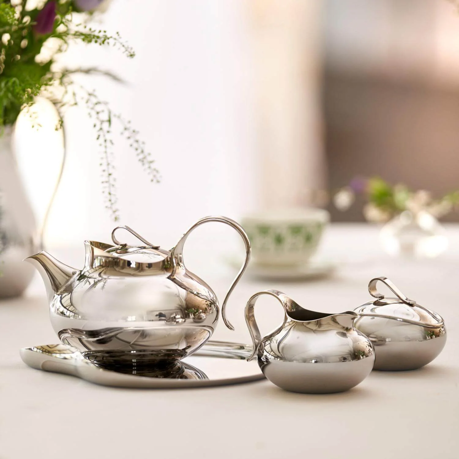 Robert Welch Drift 18|10 Mirror Polished Stainless Steel 150ml Sugar Pot with Lid - Image 7