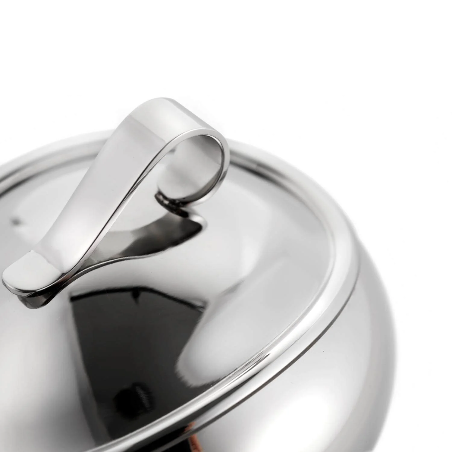 Robert Welch Drift 18|10 Mirror Polished Stainless Steel 300ml Sugar Pot with Lid - Image 2