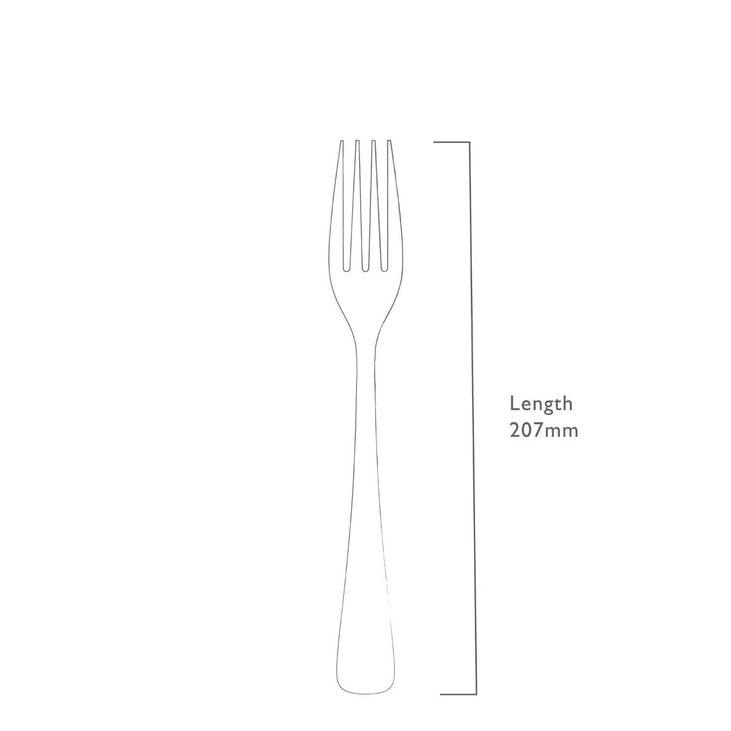 Robert Welch Malvern Bright Stainless Steel Table Fork - Image 6