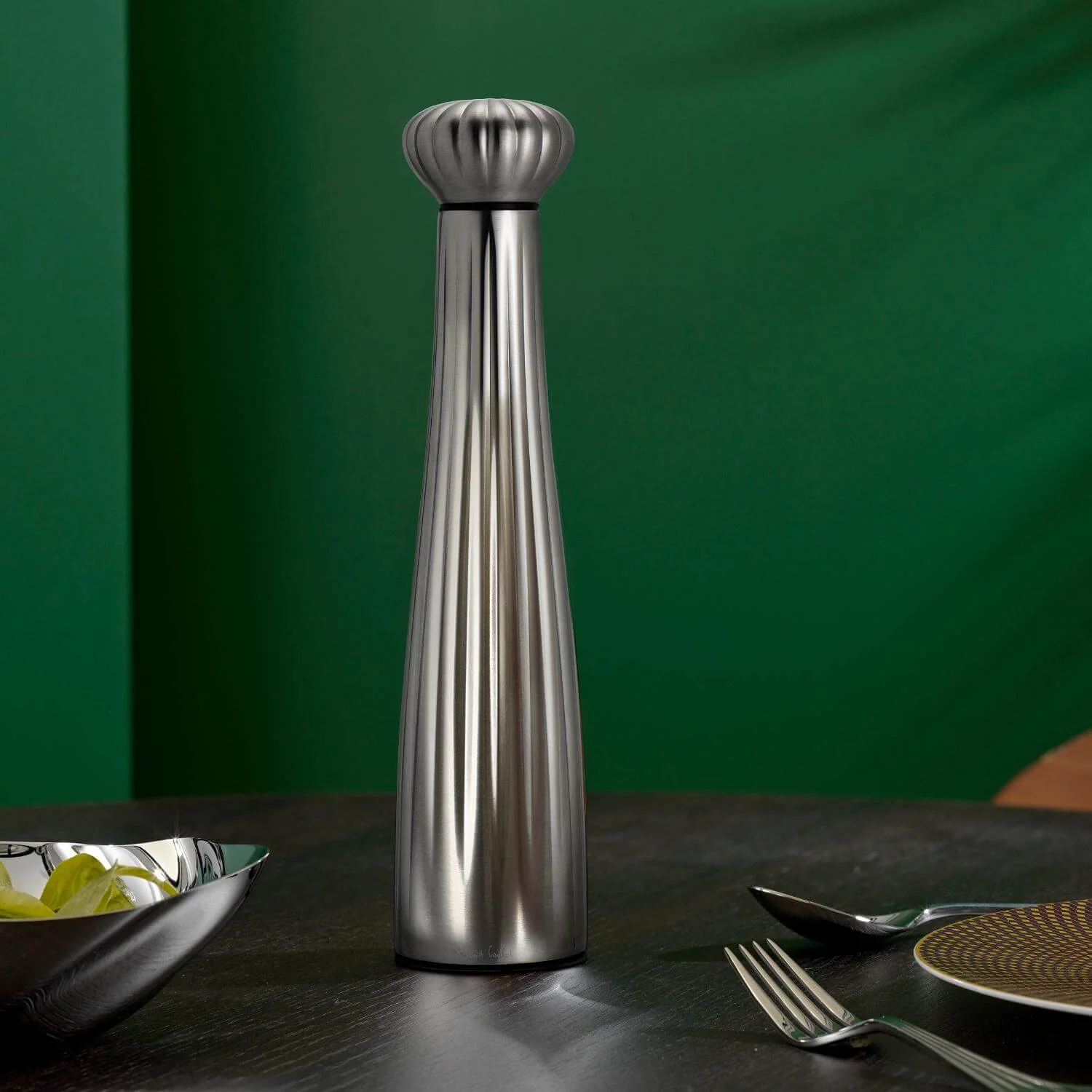 Robert Welch Palm Large Stainless Steel Pepper Mill - Satin - Image 2