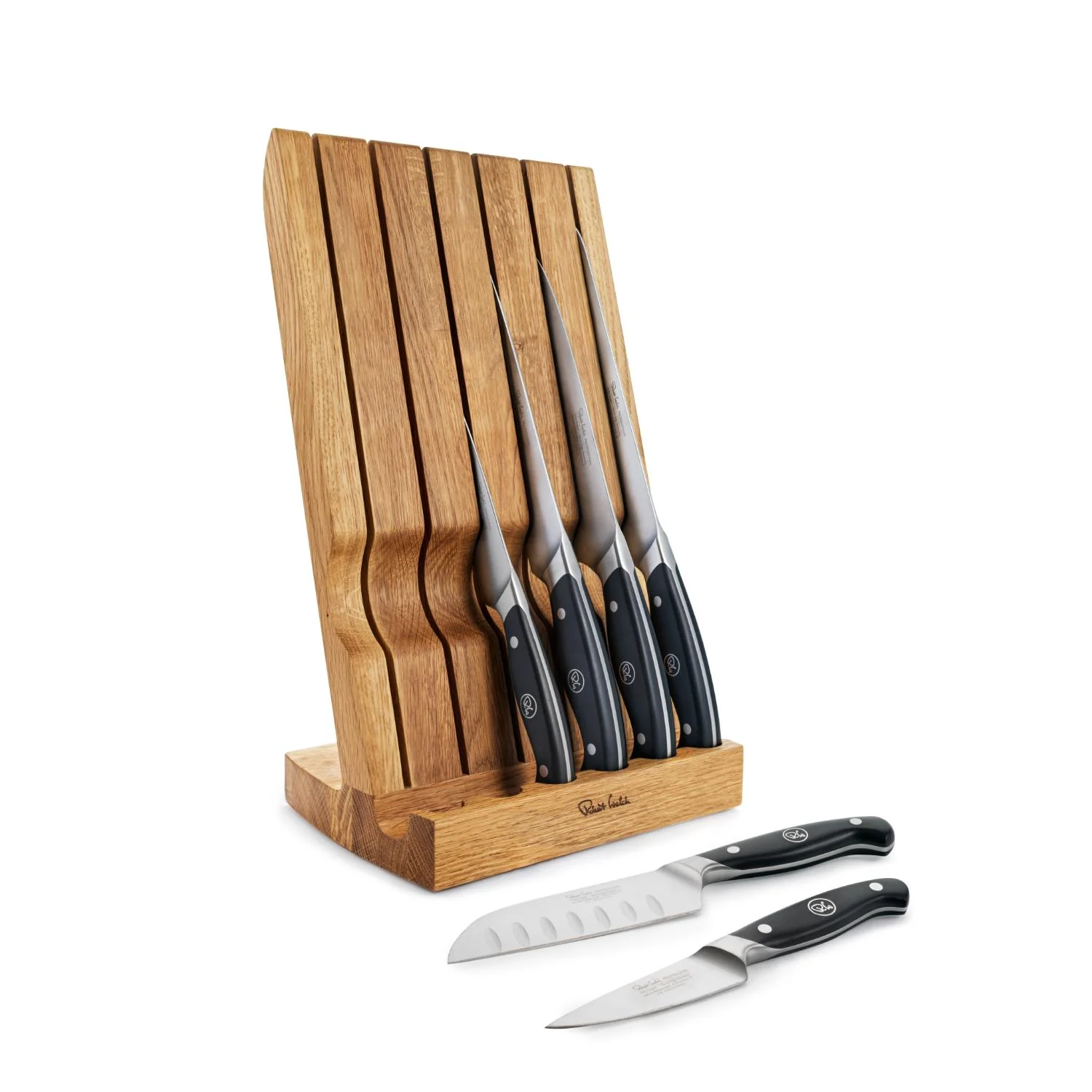 Robert Welch Professional V Angle 7-Piece Knife Block & Signature Handheld Sharpener Set - Image 9