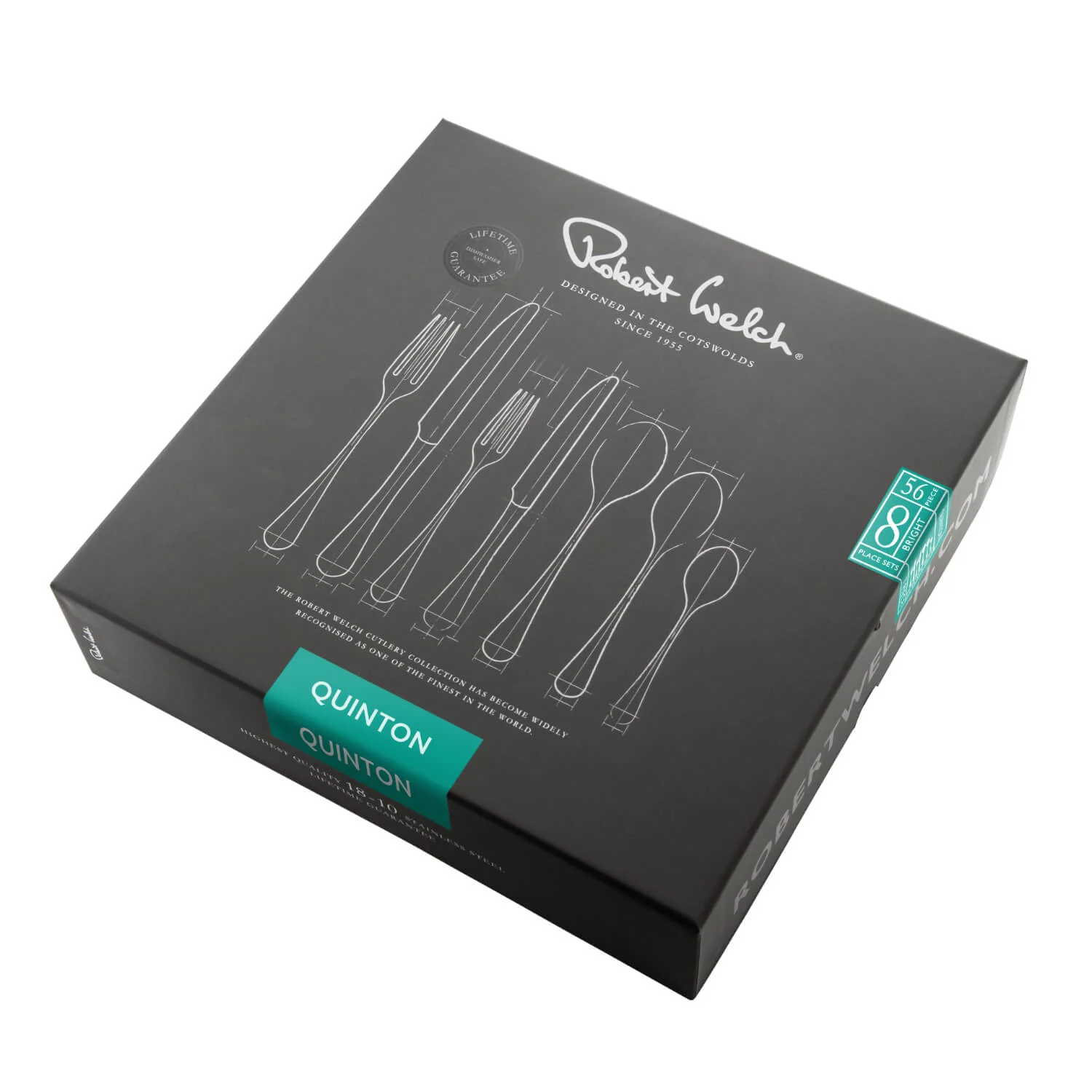 Robert Welch Quinton Bright Stainless Steel Cutlery Set - 56 Piece - Image 4