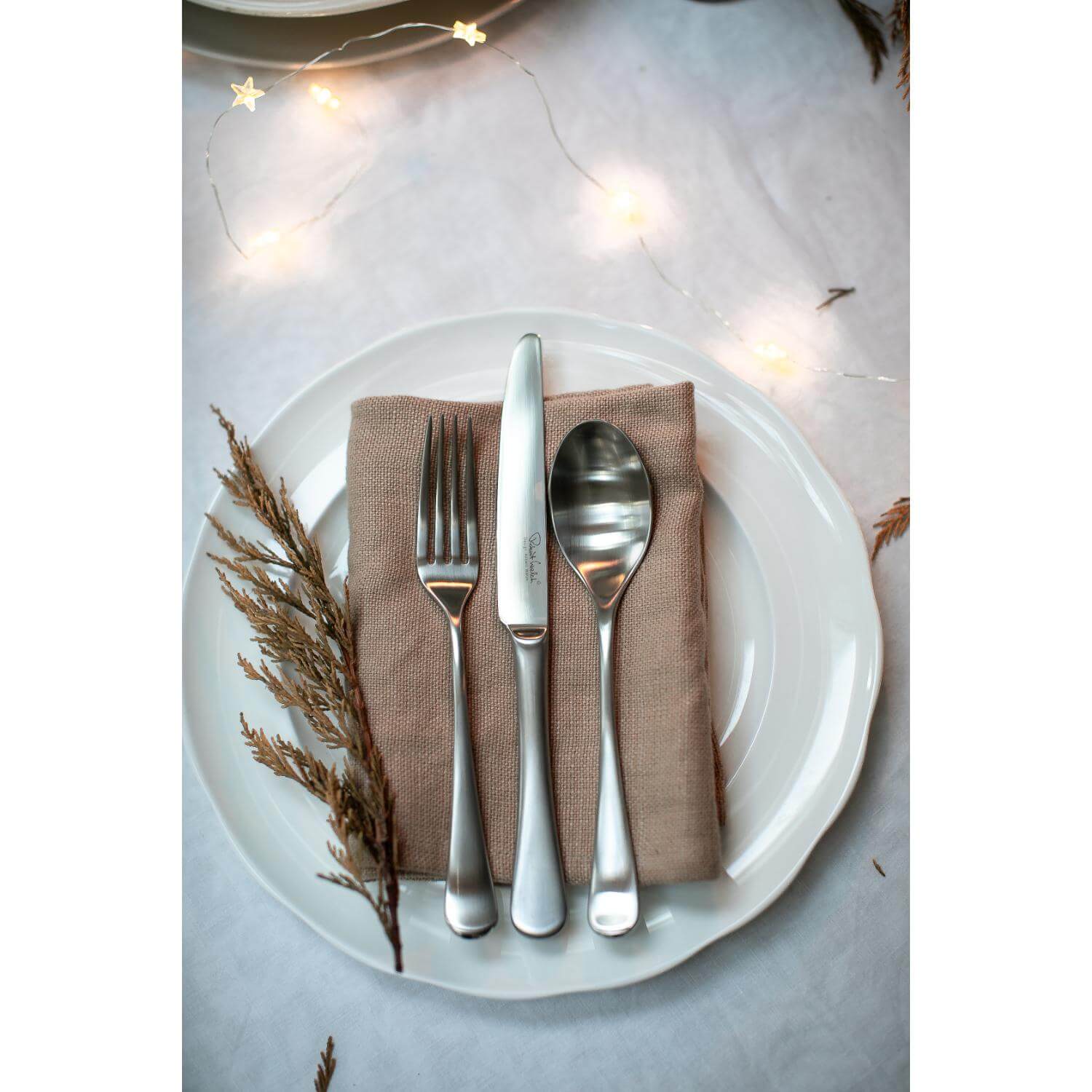 Robert Welch Radford Satin Stainless Steel Dessert Spoon - Image 4