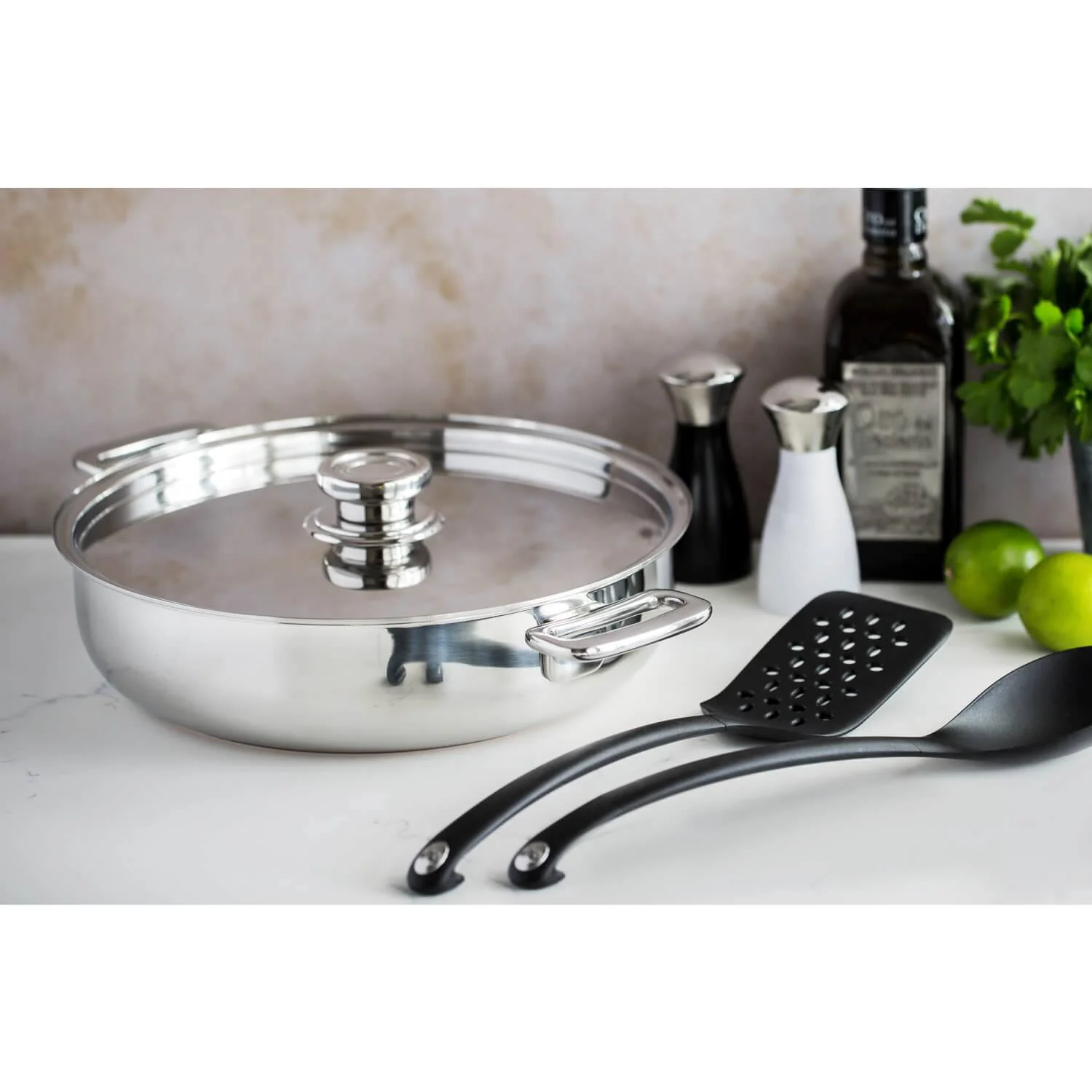 Robert Welch Signature Large Nylon Non-Stick Turner - Black - Image 3