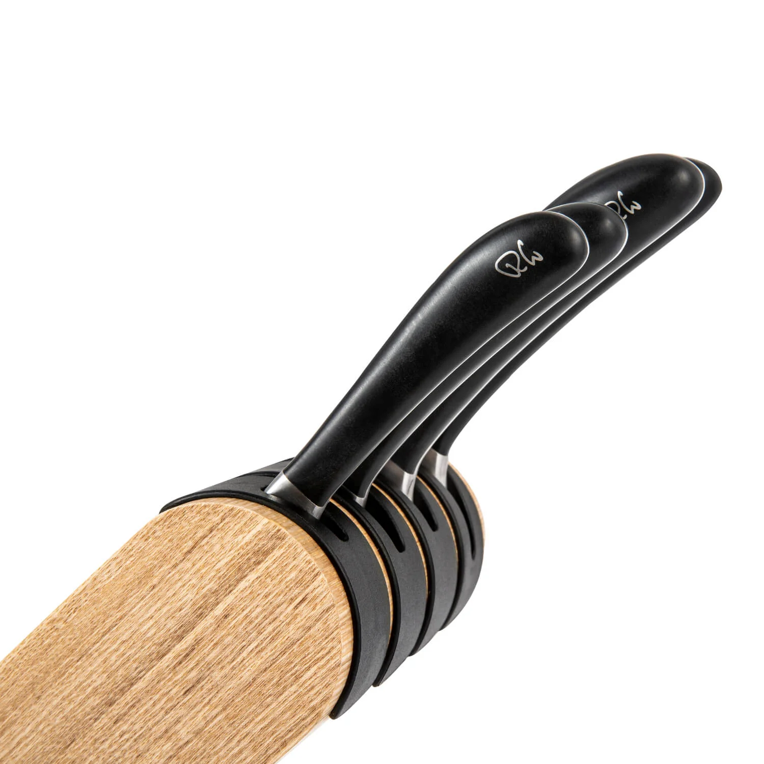 Robert Welch Signature Q 5-Piece Ash Kitchen Knife Block Set - Image 4