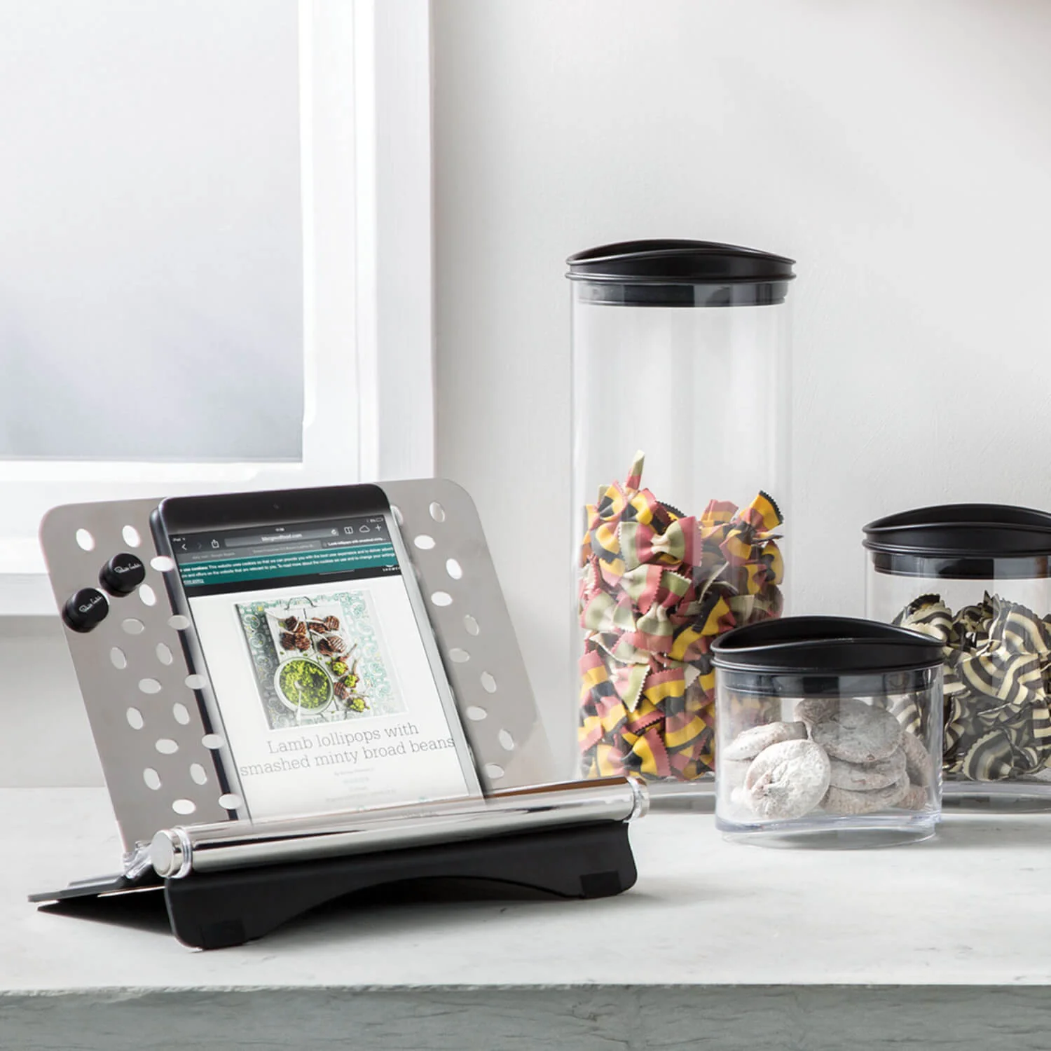 Robert Welch Signature Stainless Steel Cookbook & Tablet Stand - Image 6