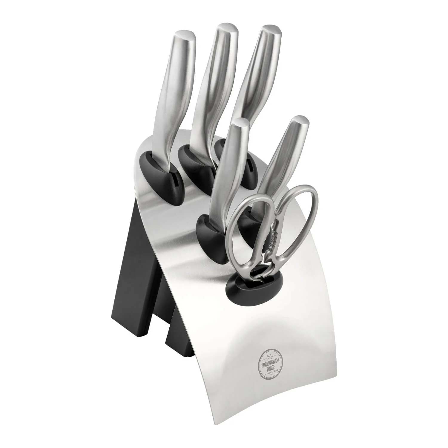 Rockingham Forge RF-230 Series 7-Piece Stainless Steel Knife Block Set
