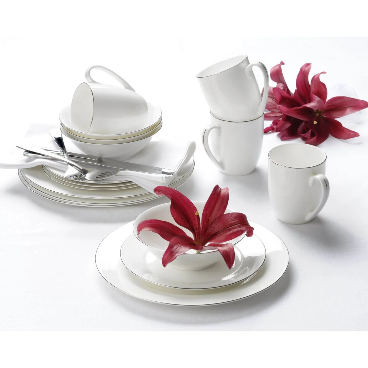 Royal Worcester Serendipity Platinum Oval Platter - White - Image 2
