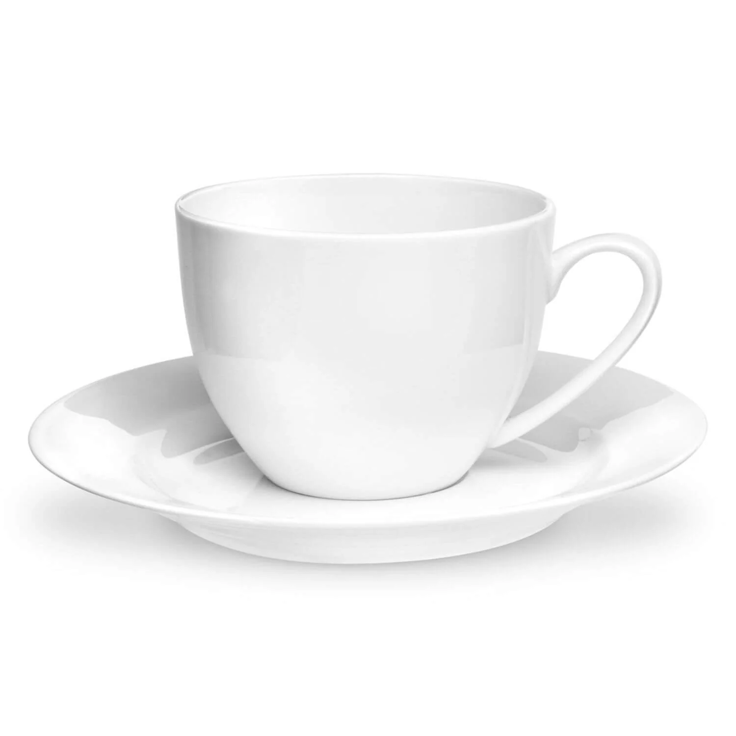 Royal Worcester Serendipity Teacup & Saucer Set - White
