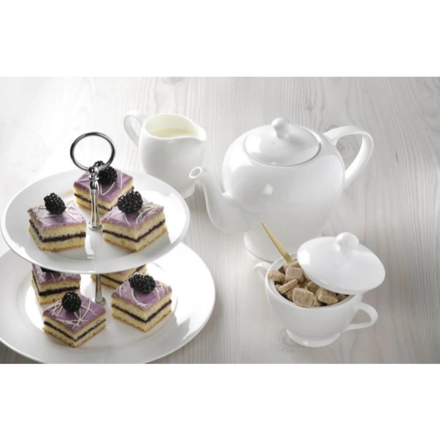 Royal Worcester Serendipity Teacup & Saucer Set - White - Image 2
