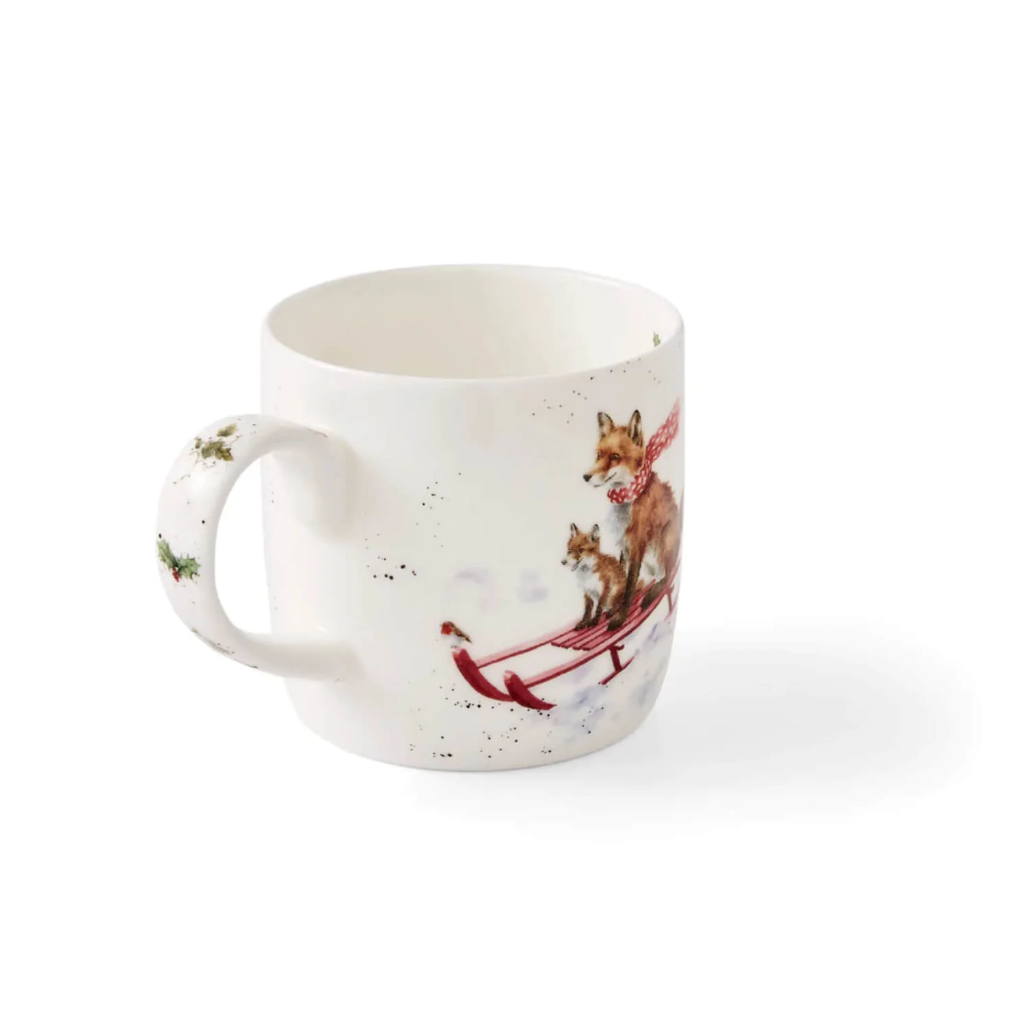Wrendale Designs by Hannah Dale Christmas Mug - The Sleigh Ride Fox - Image 3