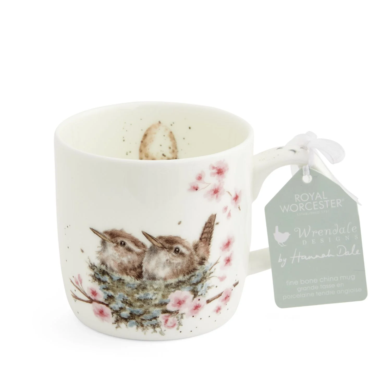 Wrendale Designs by Hannah Dale Fine China Mug - Feather Your Nest - Image 5