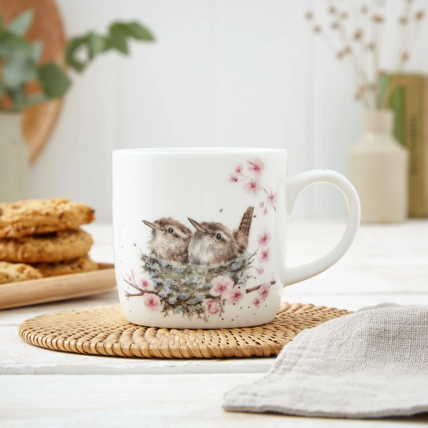 Wrendale Designs by Hannah Dale Fine China Mug - Feather Your Nest - Image 6