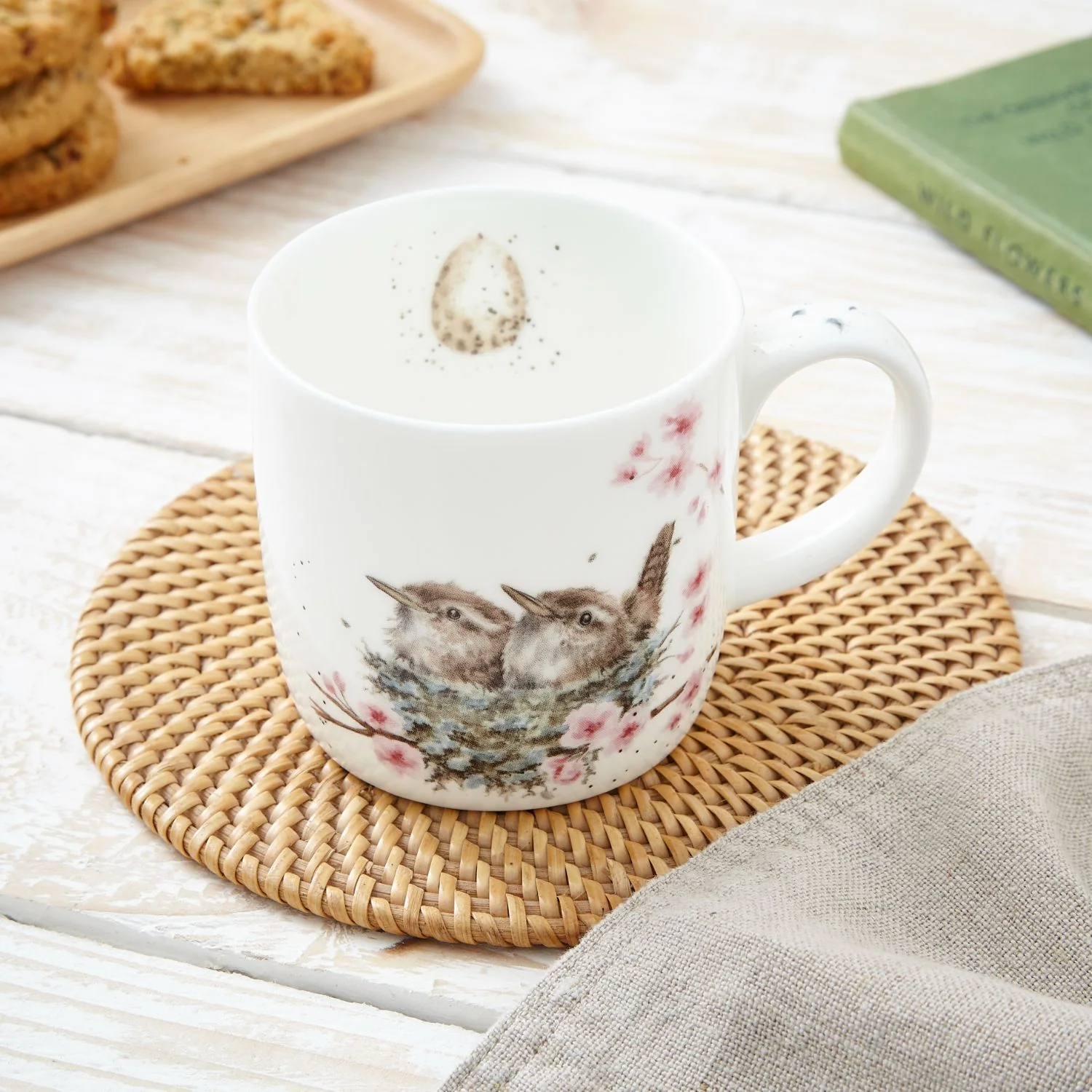 Wrendale Designs by Hannah Dale Fine China Mug - Feather Your Nest - Image 8