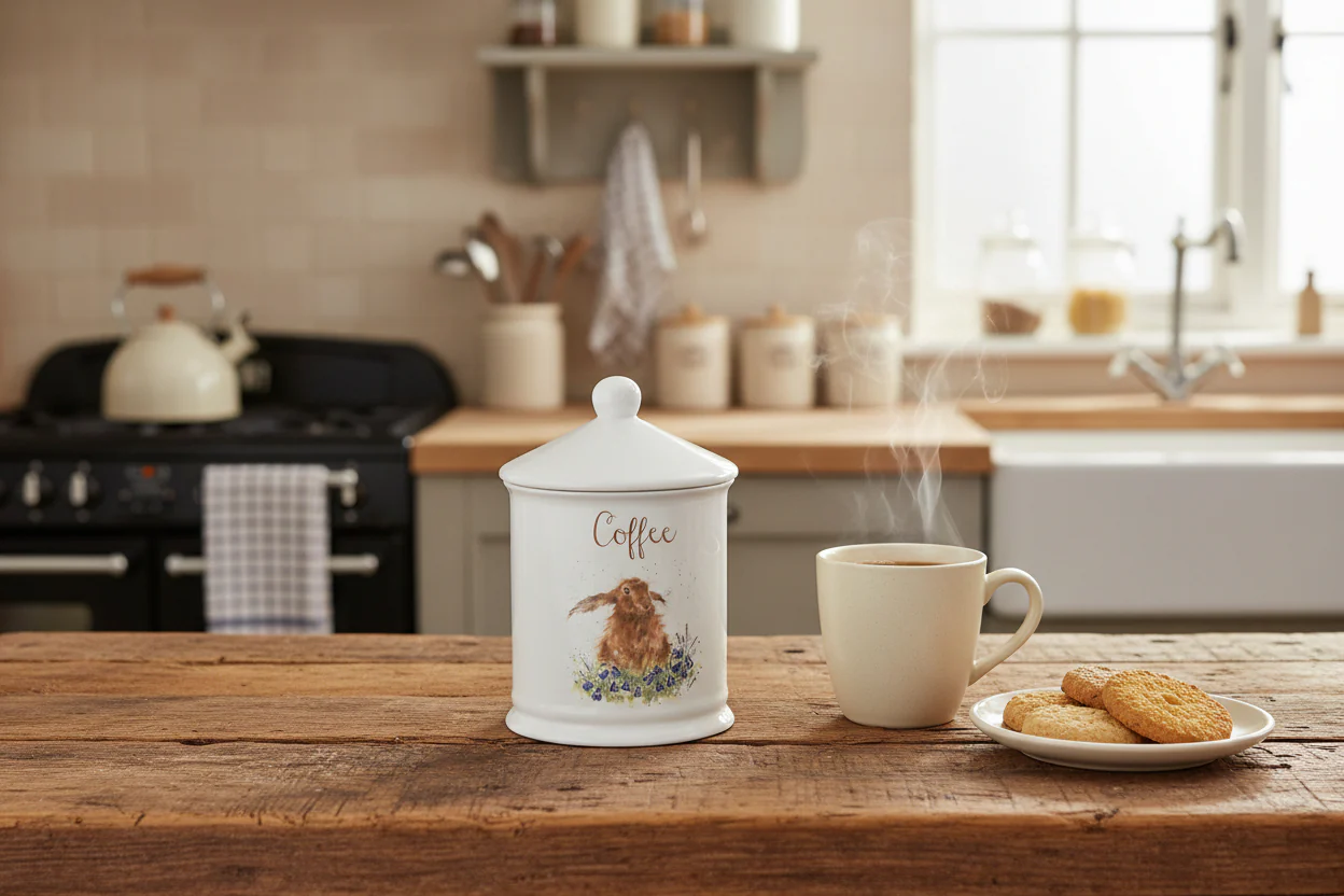 Royal Worcester Wrendale Coffee Canister - Hare - Image 2
