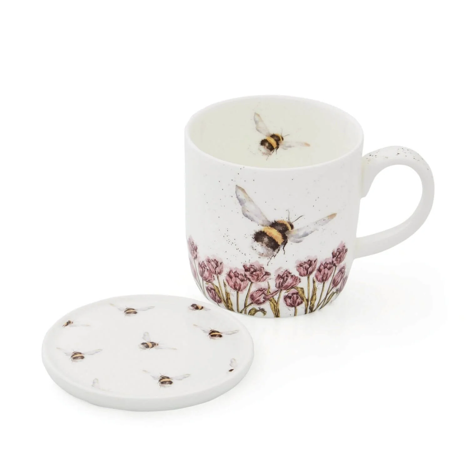 Wrendale Designs Mug & Coaster Set - Bumble Bee