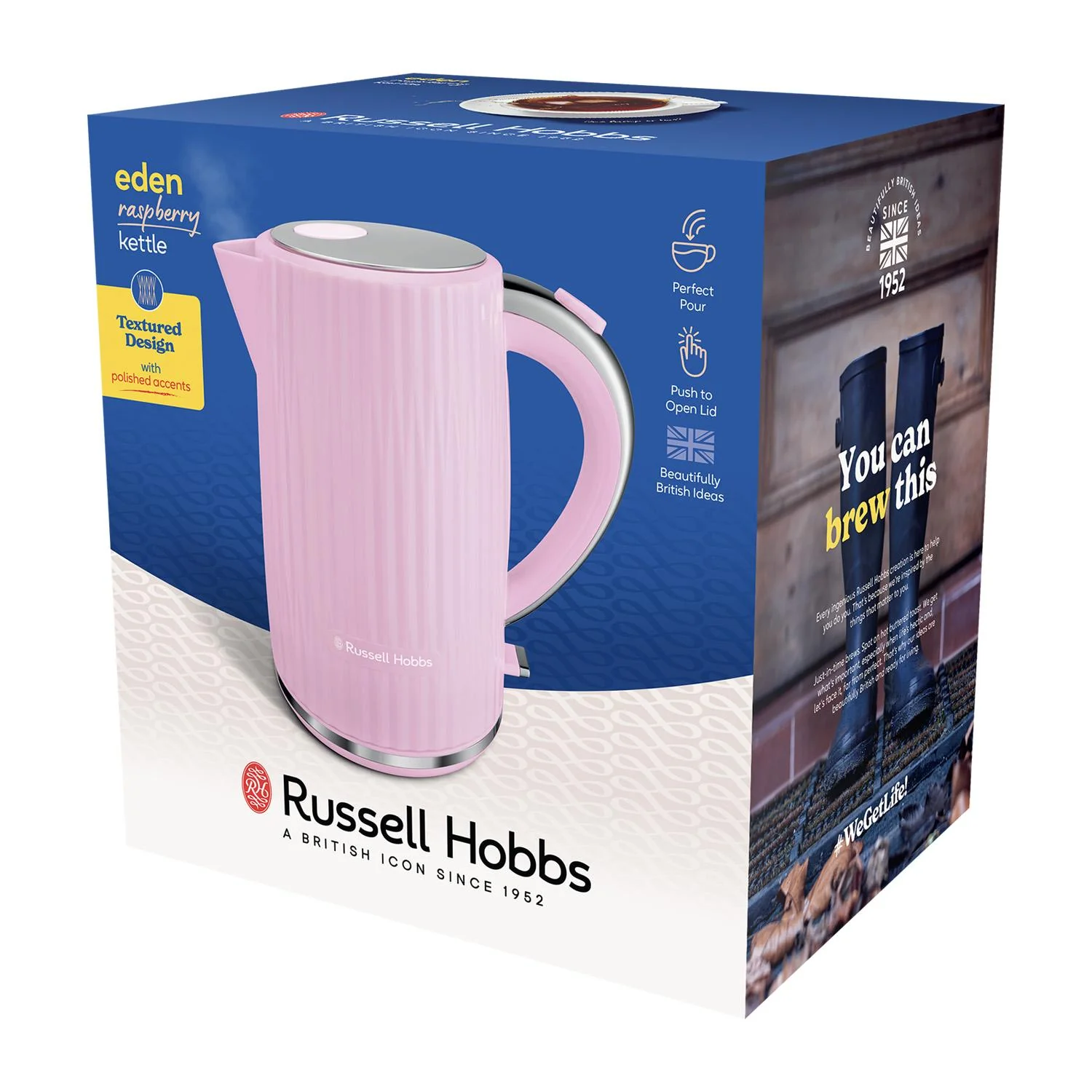 Russell Hobbs Eden 1.7 Litre Kettle & 2-Slice Toaster Set - Raspberry Pink - Image 9