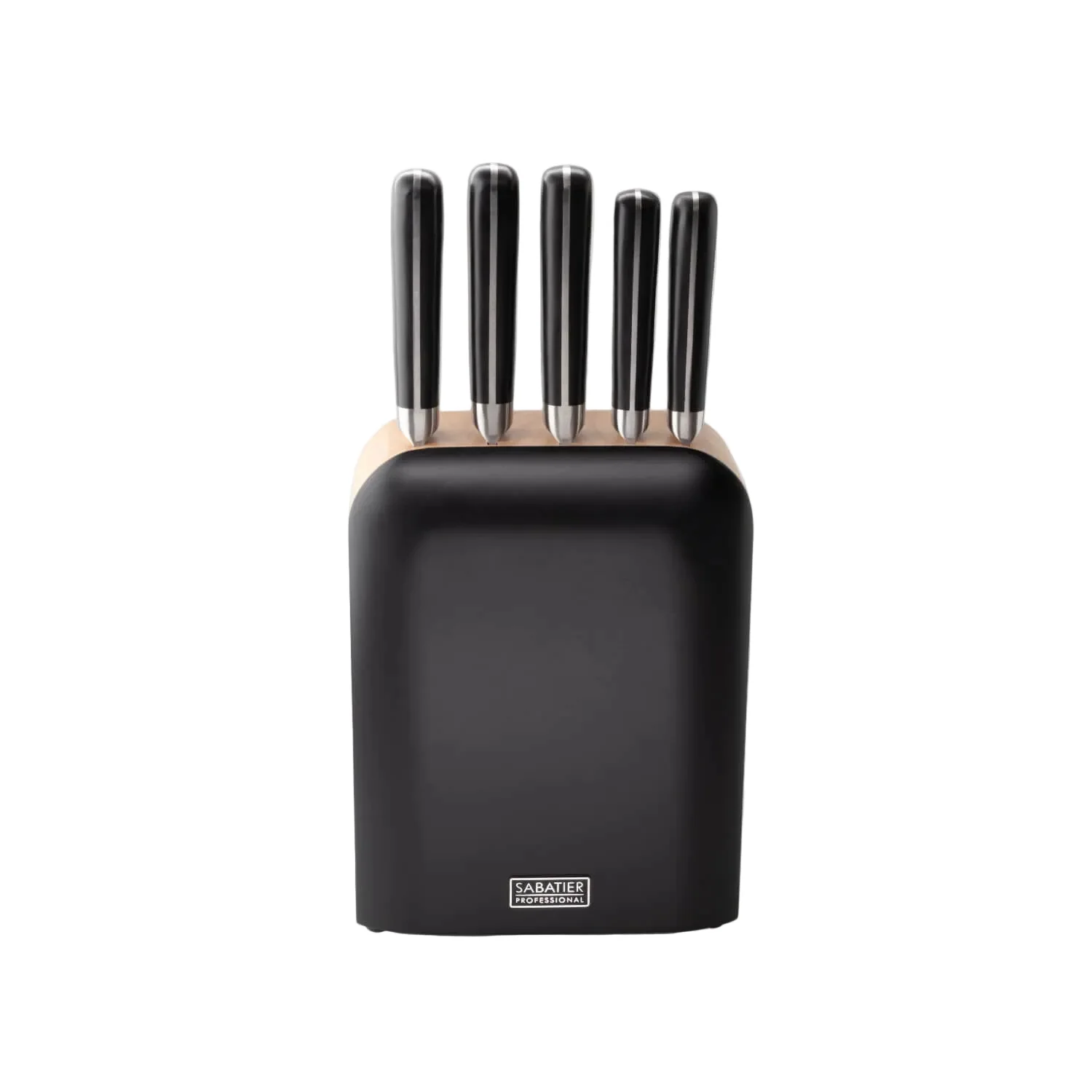 Sabatier SABSSKB5 Professional 5-Piece Knife & Rubberwood Block Set - Image 2