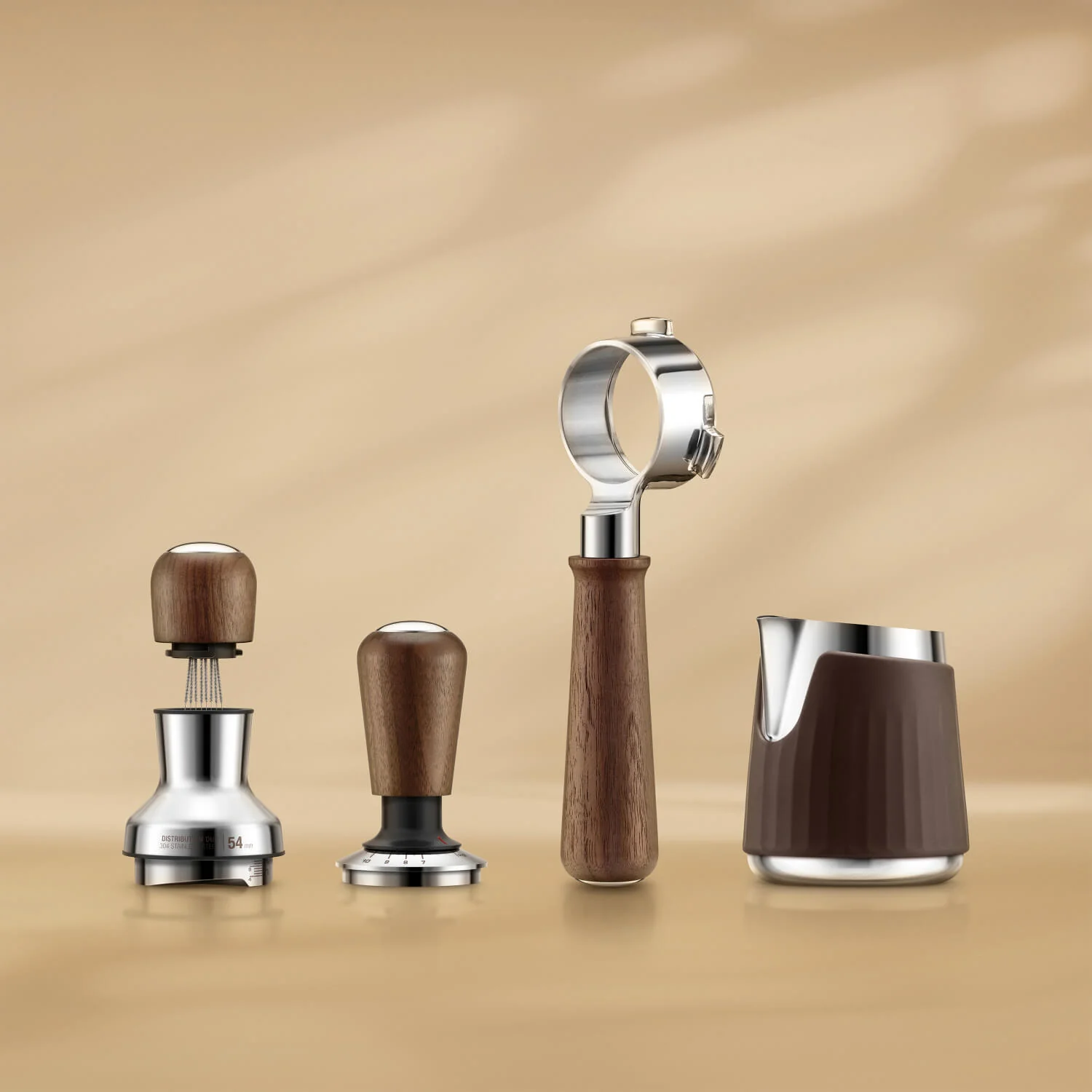 Sage Appliances 2-in-1 54mm The Distribution Duo™ - Walnut - Image 4