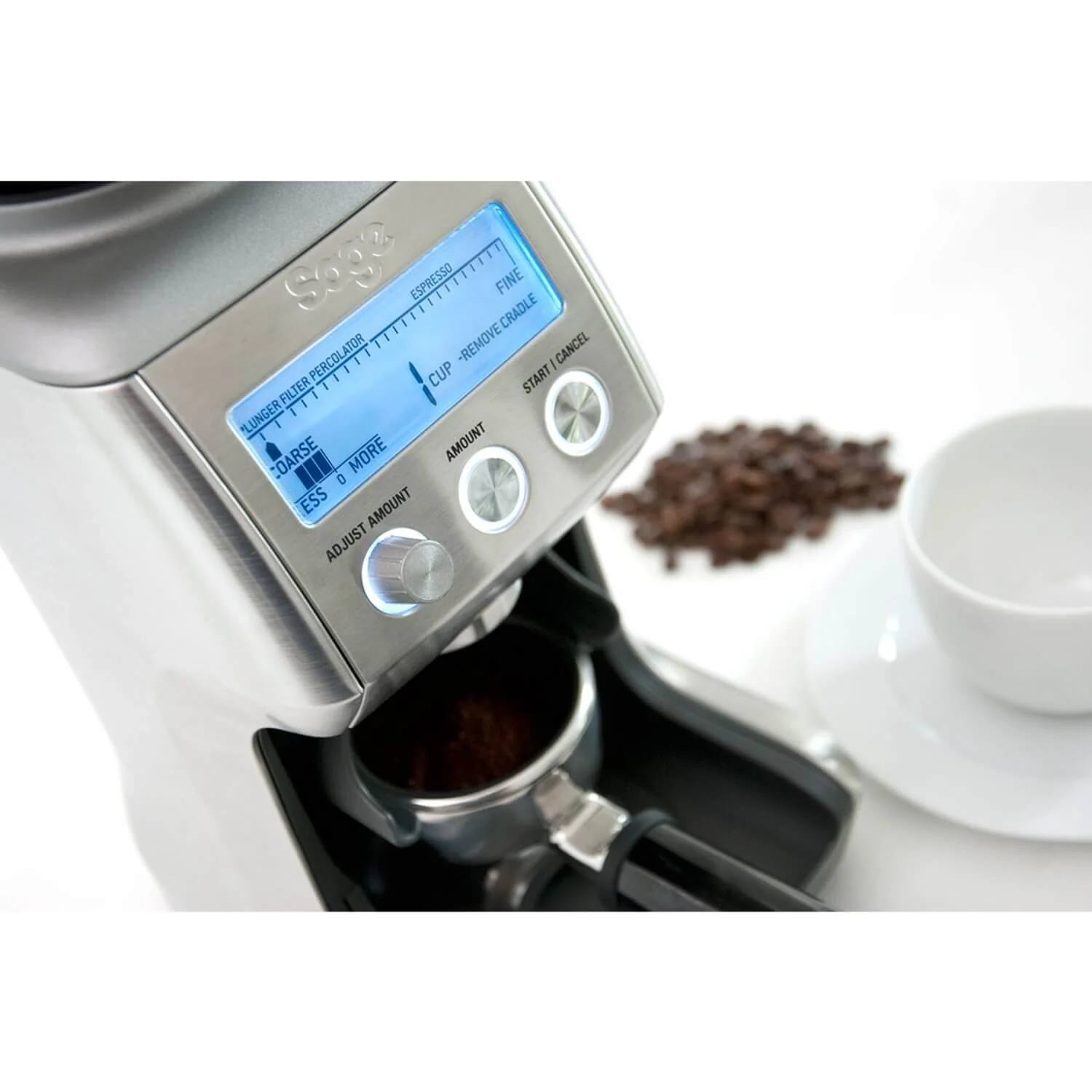 Sage Appliances BCG820BSS Smart Grinder Pro Coffee Grinder - Stainless Steel - Image 4