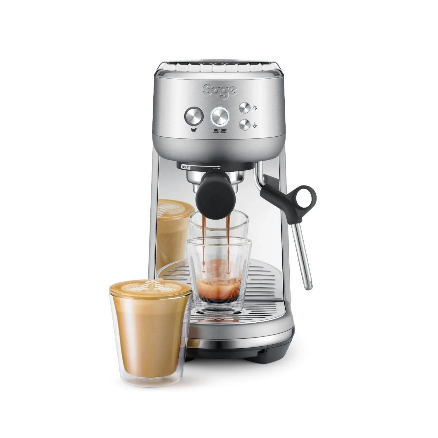 Sage Appliances SES450BSS Bambino Coffee Machine - Brushed Stainless Steel - Image 2