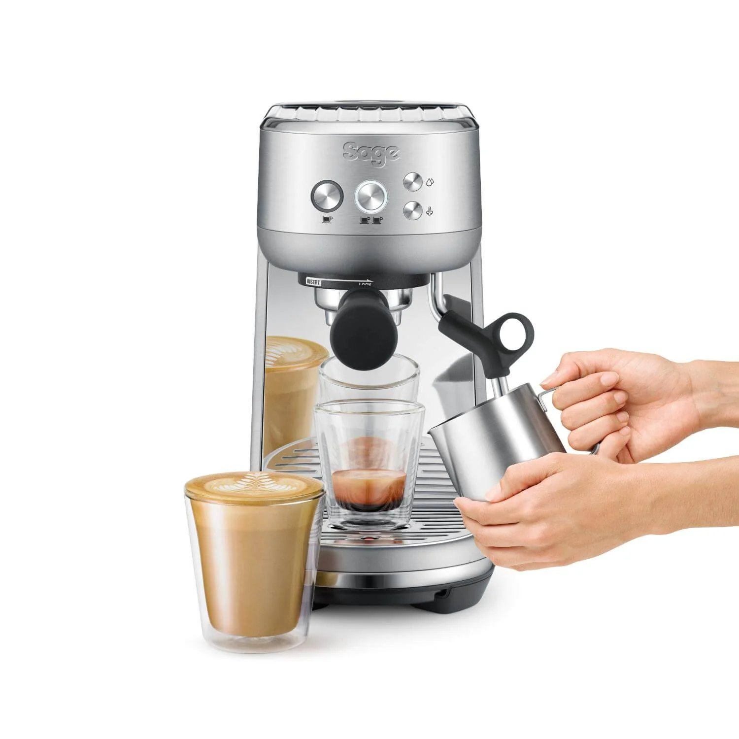 Sage Appliances SES450BSS Bambino Coffee Machine - Brushed Stainless Steel - Image 5