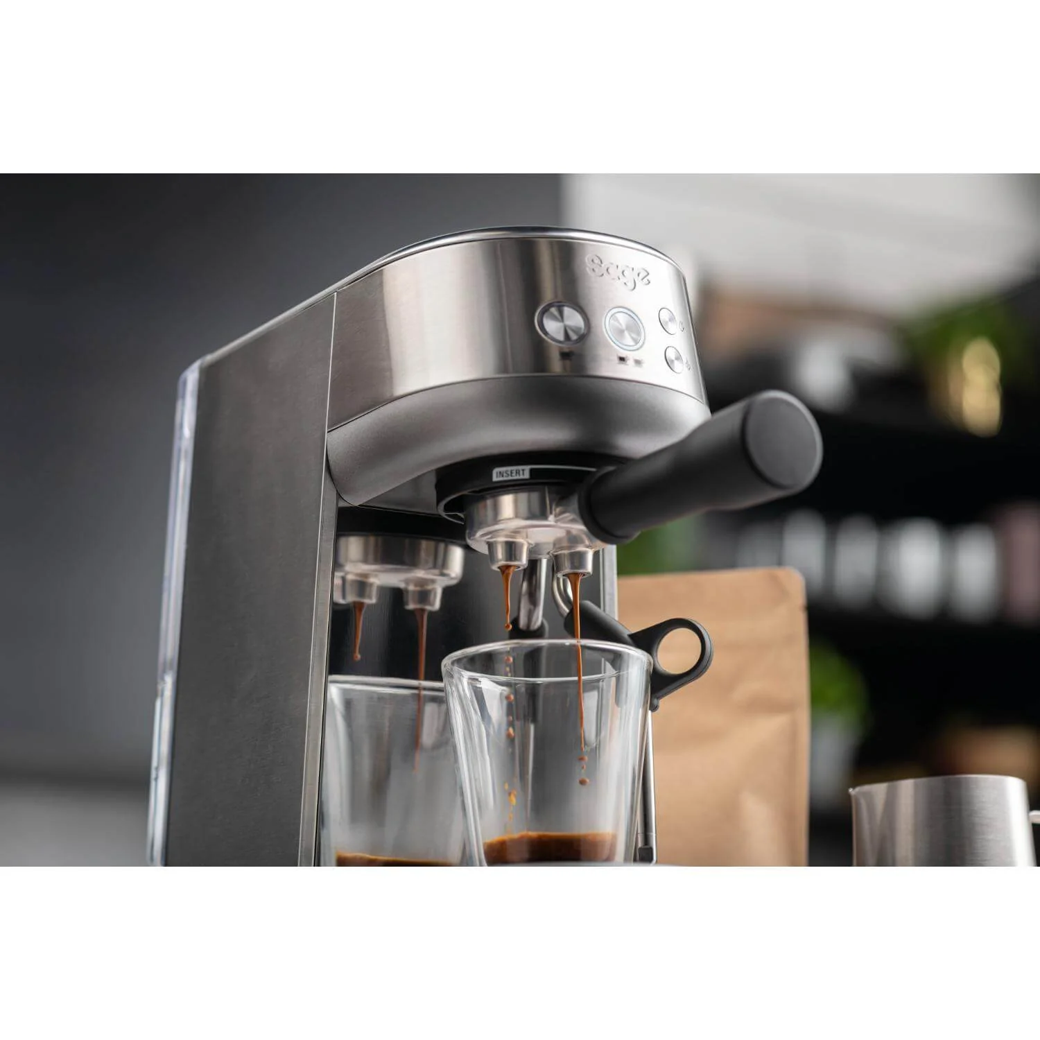 Sage Appliances SES450BSS Bambino Coffee Machine - Brushed Stainless Steel - Image 7